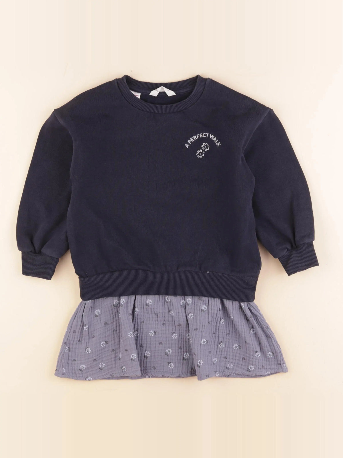 Mango - robe bleu - 3/4 ans