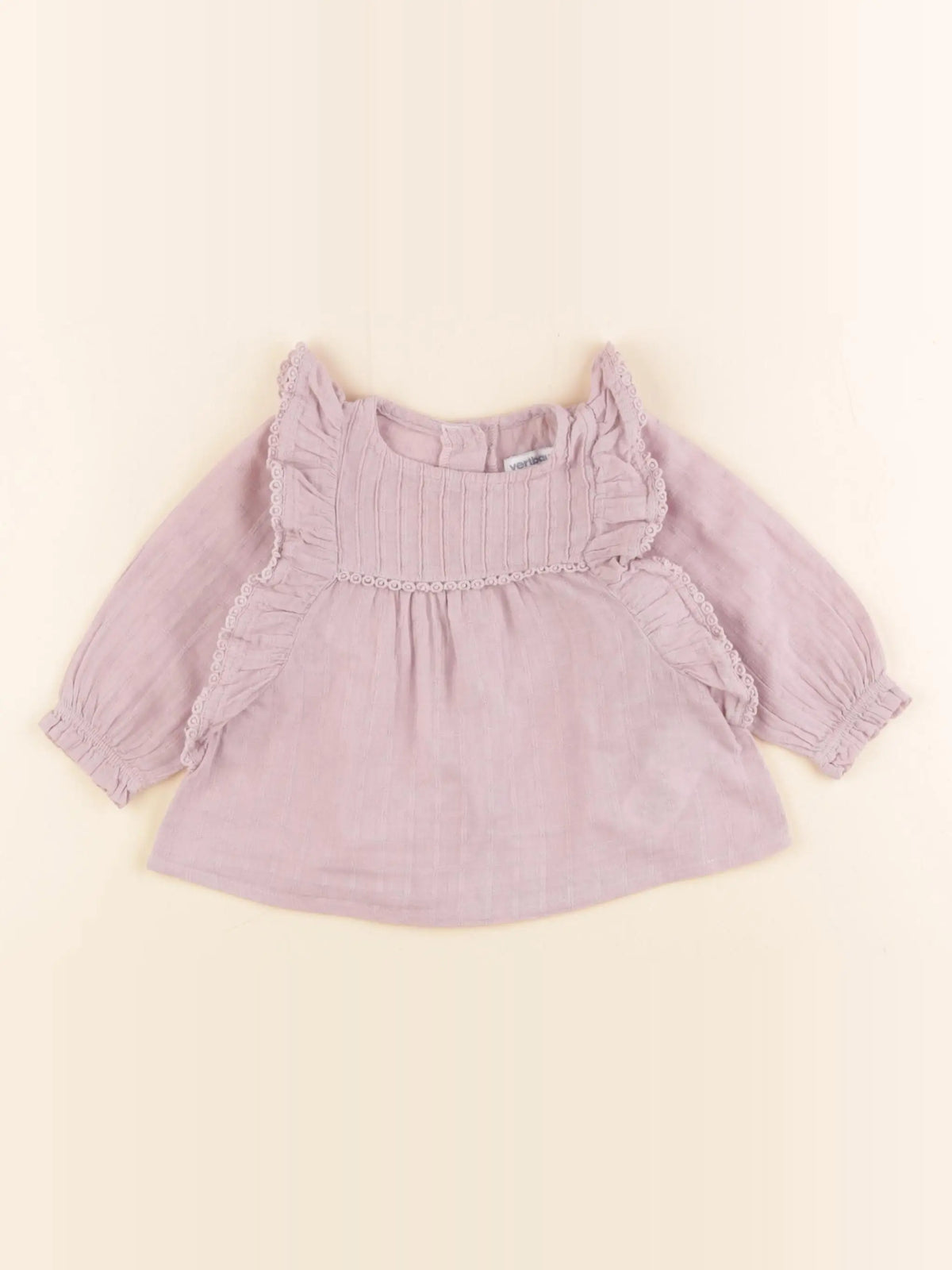 Vertbaudet - blouse rose - 6 mois