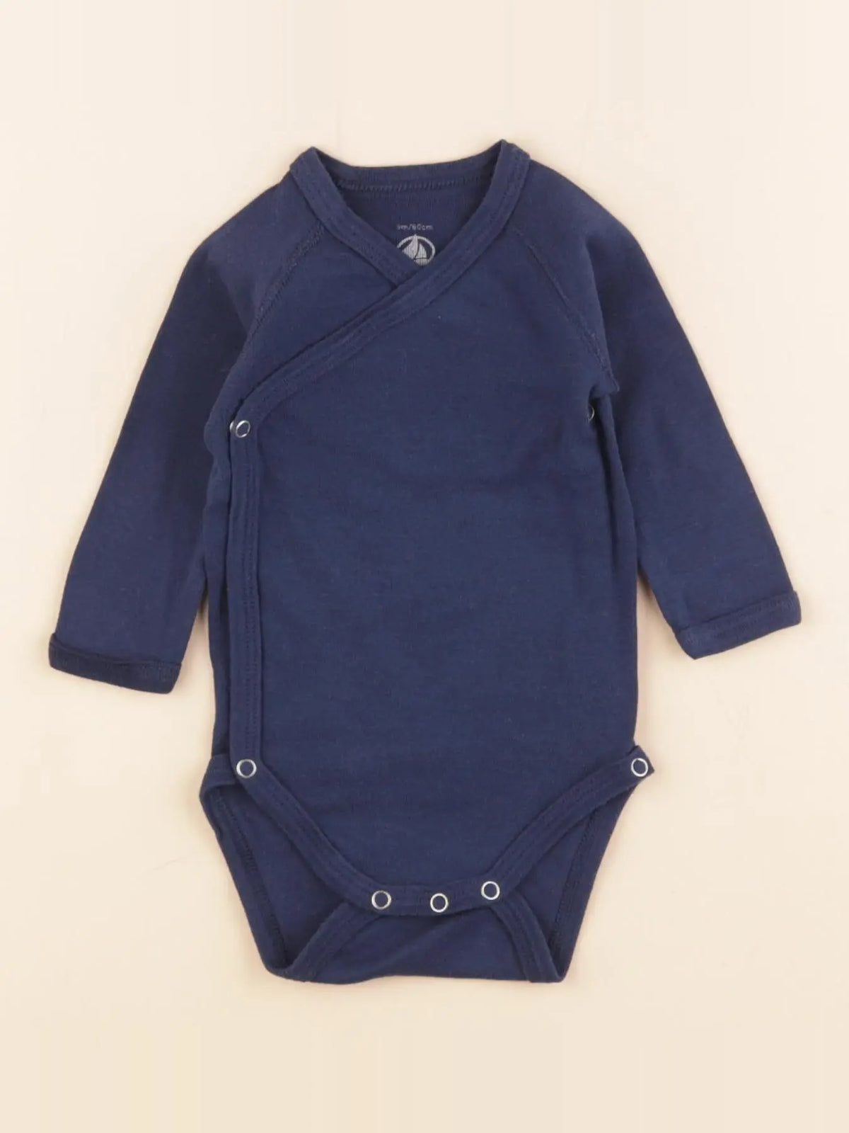 Petit Bateau - body bleu - 3 mois