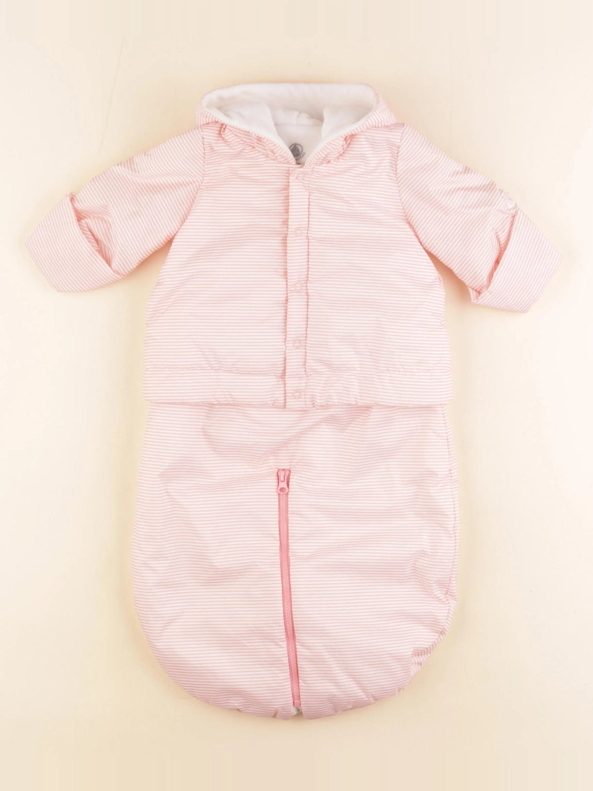 Petit Bateau - combi-pilote rose - 6 mois