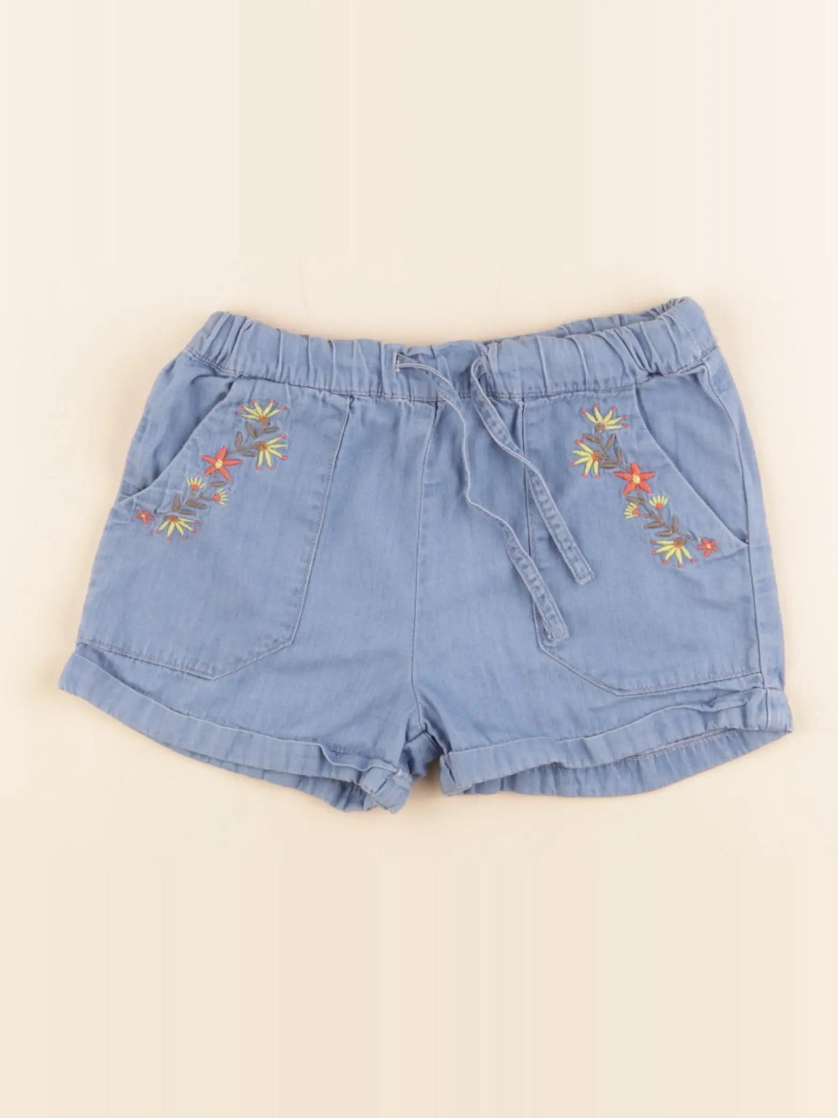 Monoprix - short bleu - 4 ans