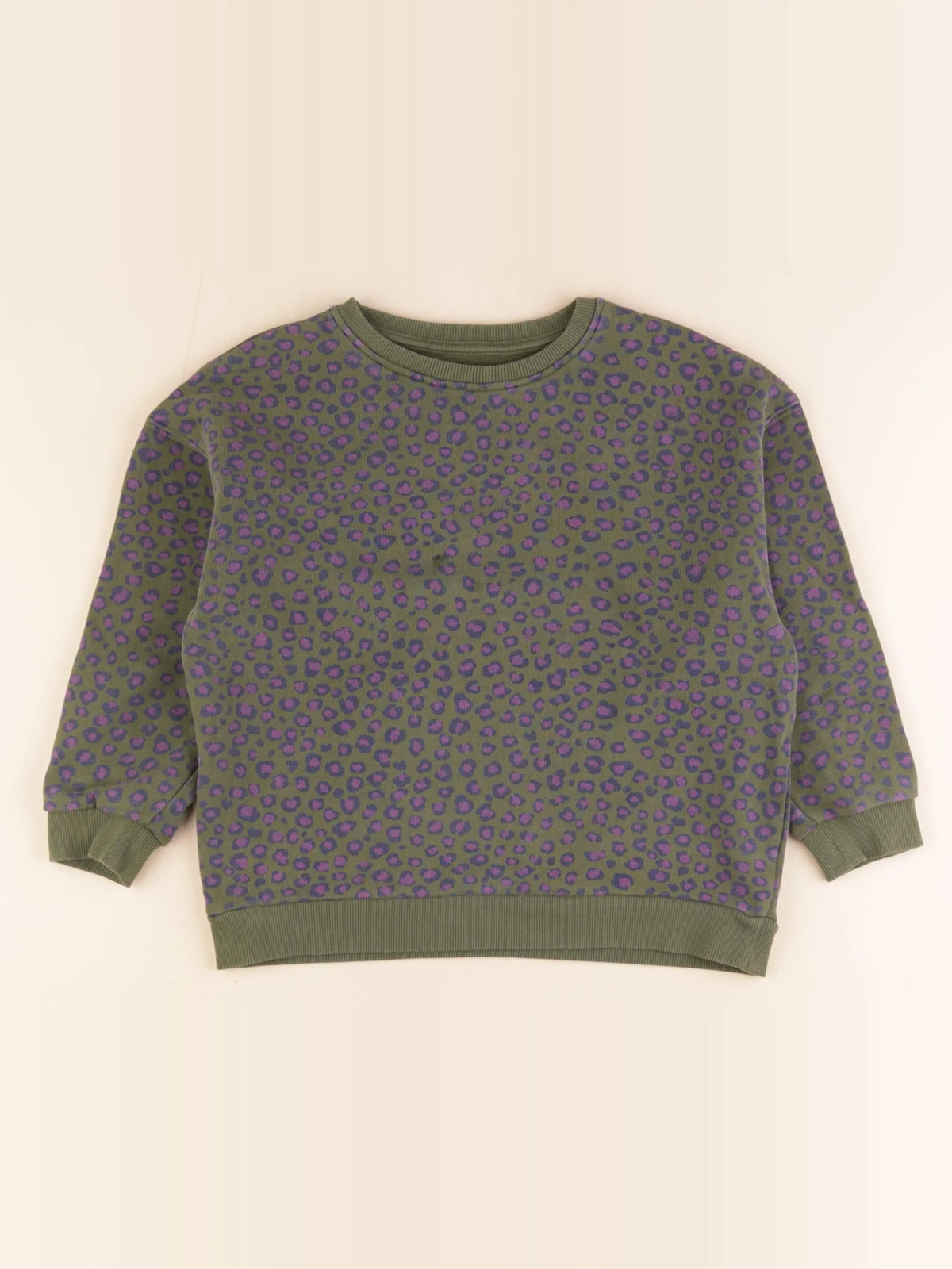 Frangin Frangine - sweat vert, rose - 8 ans