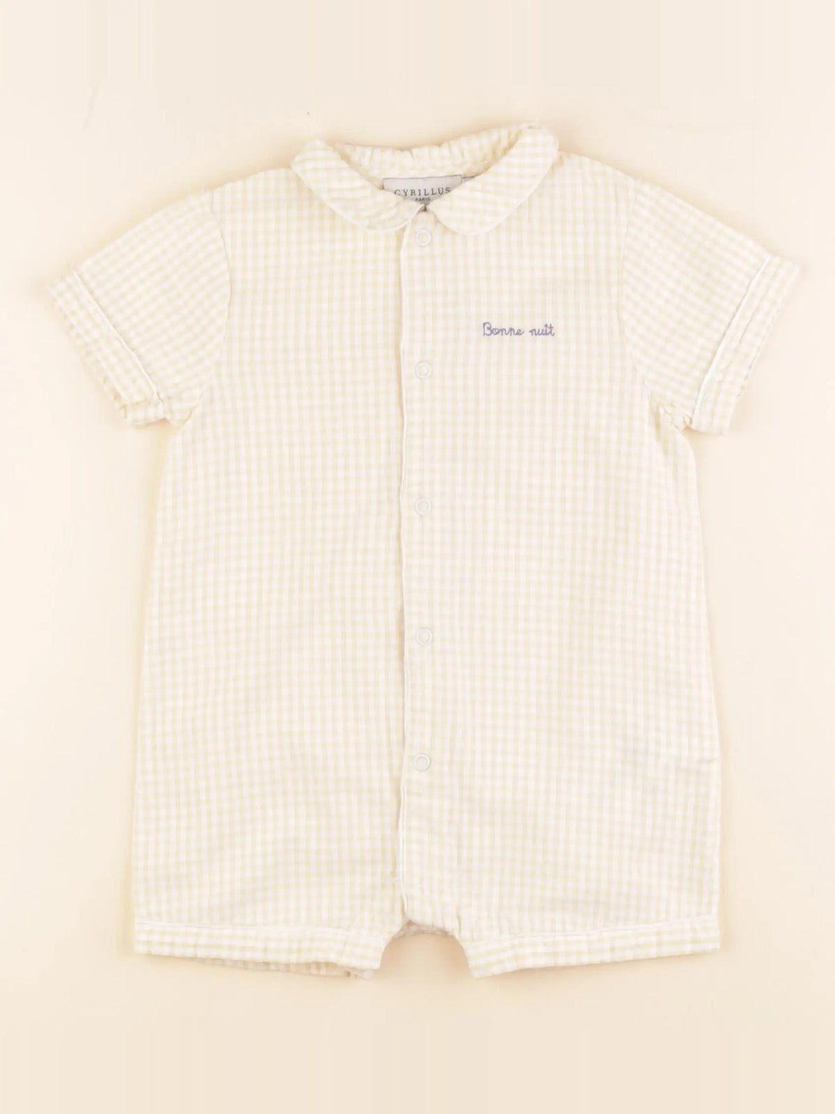 Cyrillus - pyjama coton jaune - 12 mois