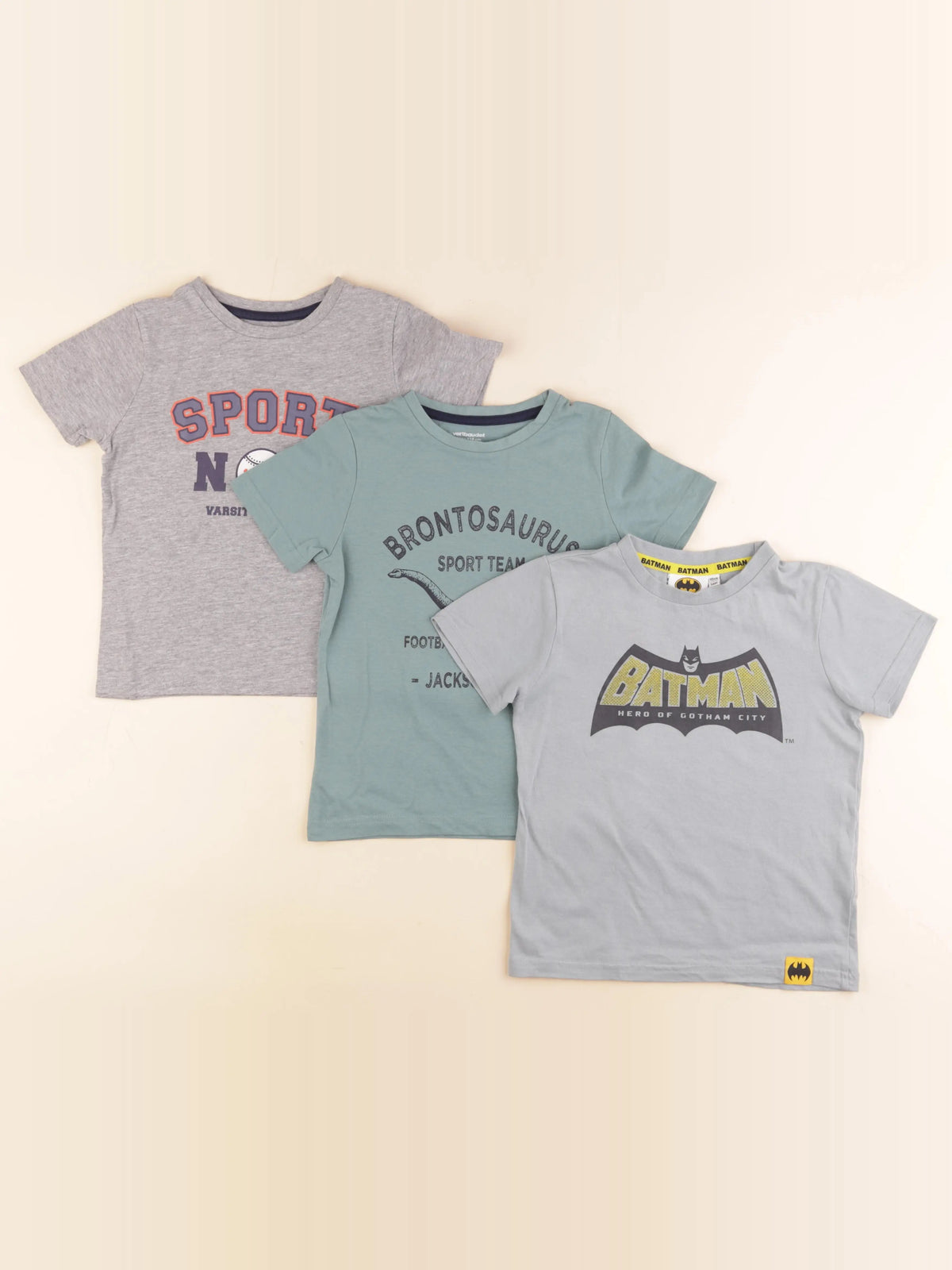 Vertbaudet - lot de 3 tee-shirts multicolore - 5 ans