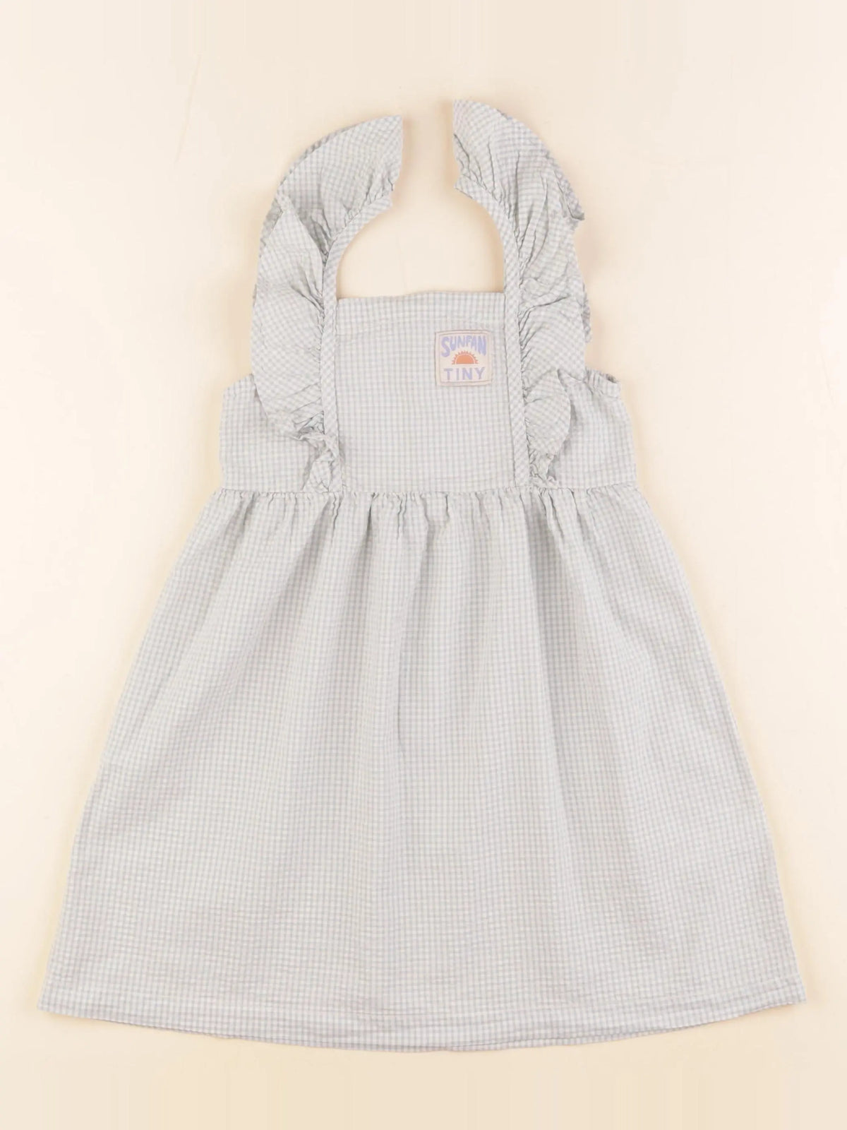 Tiny Cottons - robe vert, beige - 2 ans