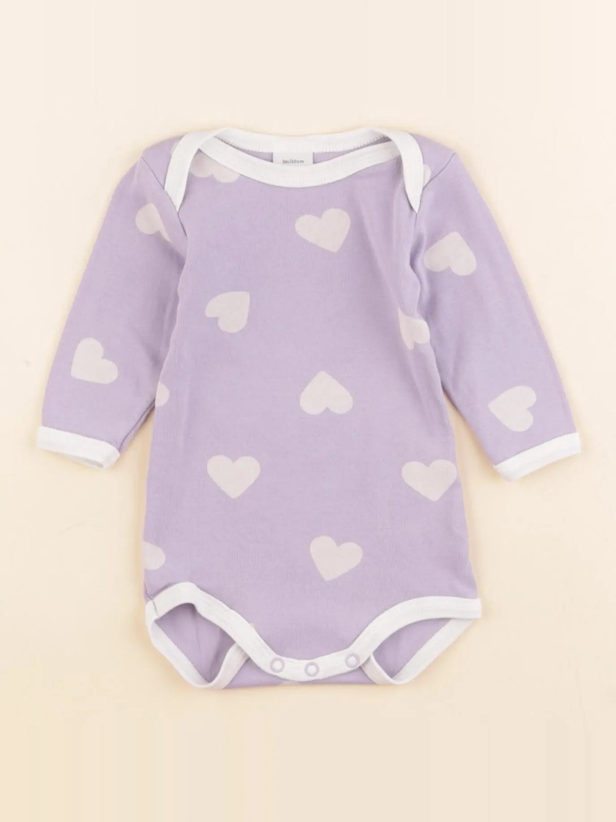 Petit Bateau - body violet - 3 mois