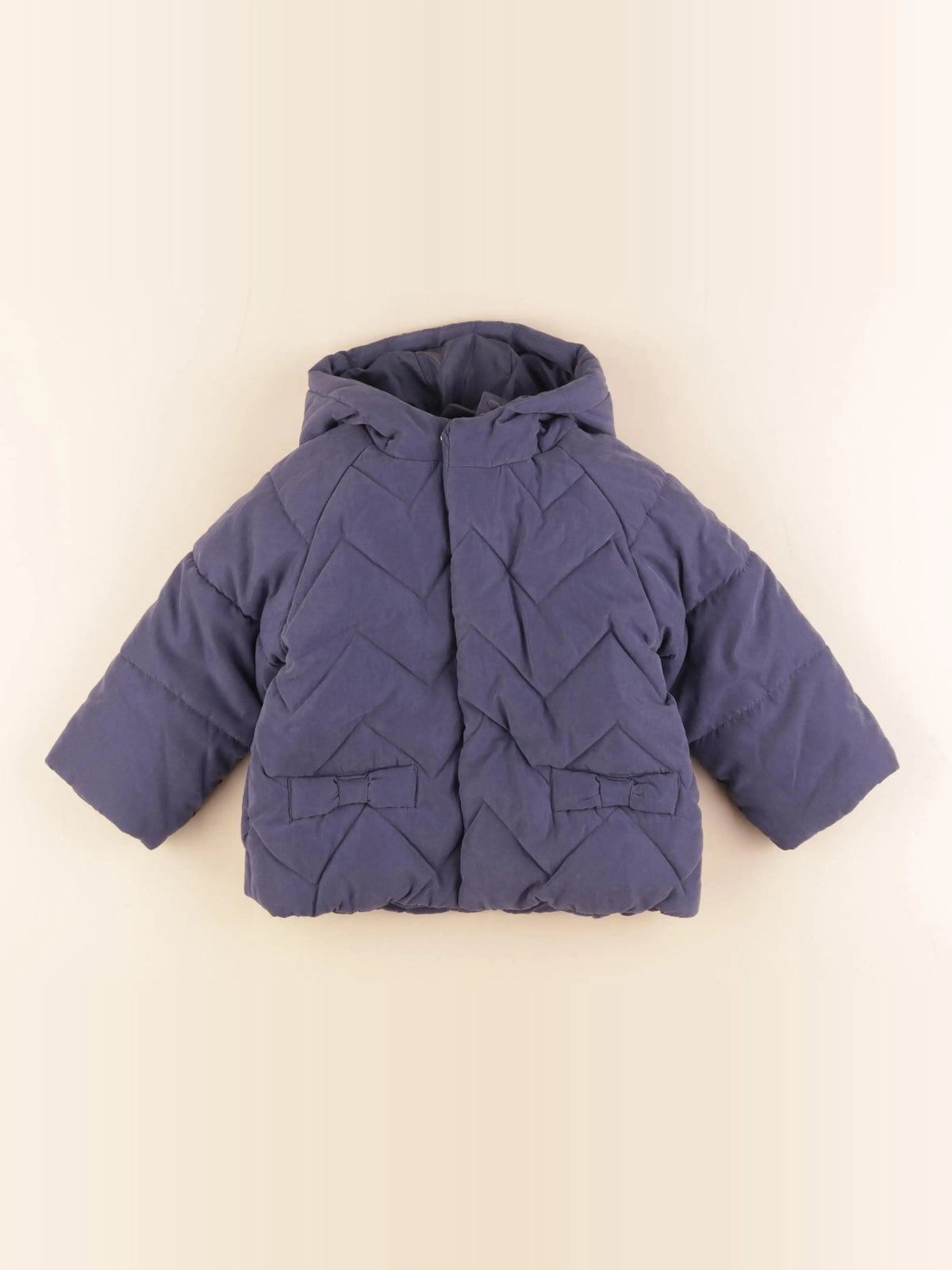 Vertbaudet - doudoune bleu - 24 mois