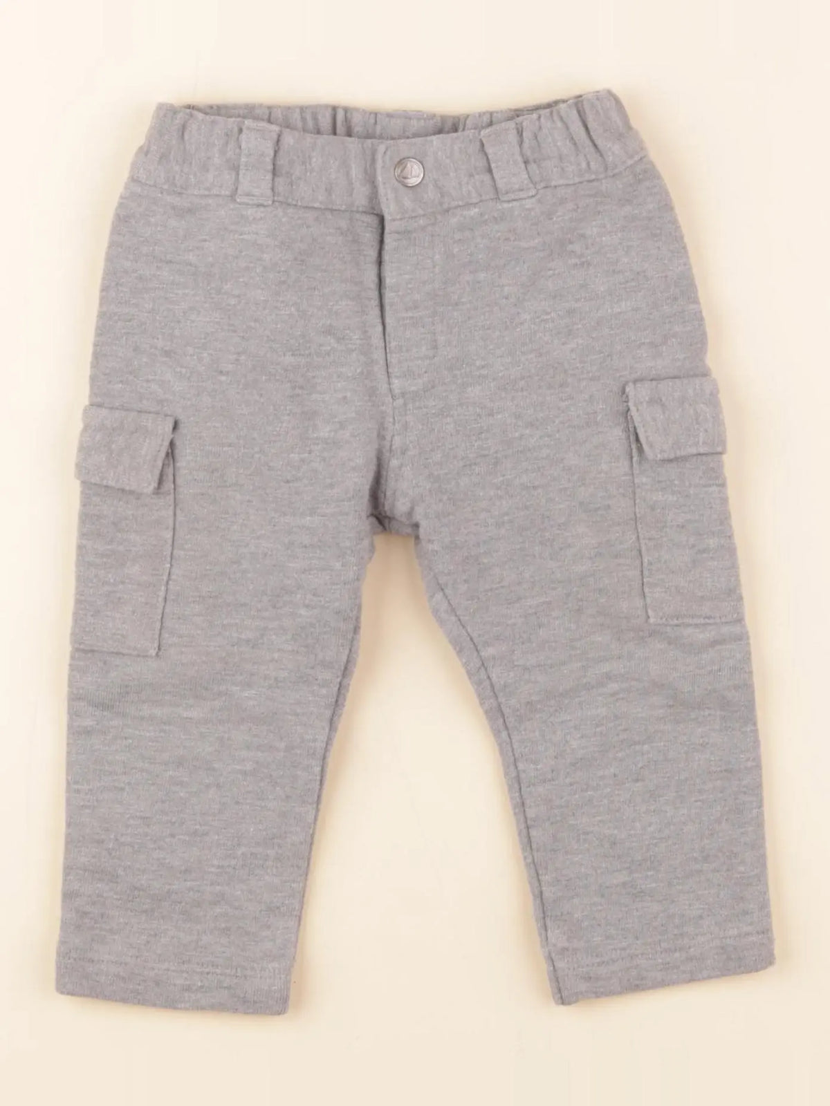 Petit Bateau - pantalon gris - 12 mois