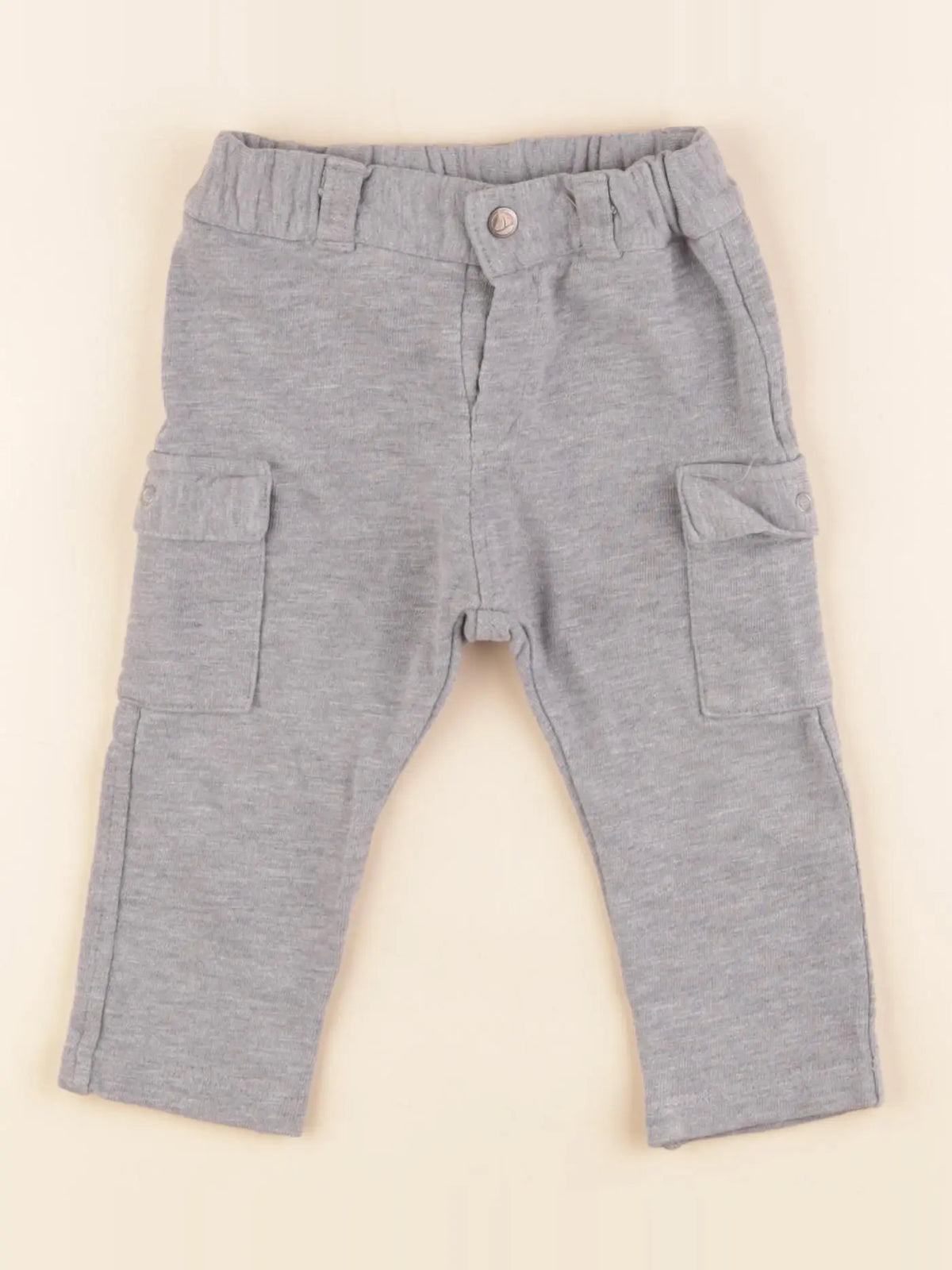 Petit Bateau - pantalon gris - 12 mois