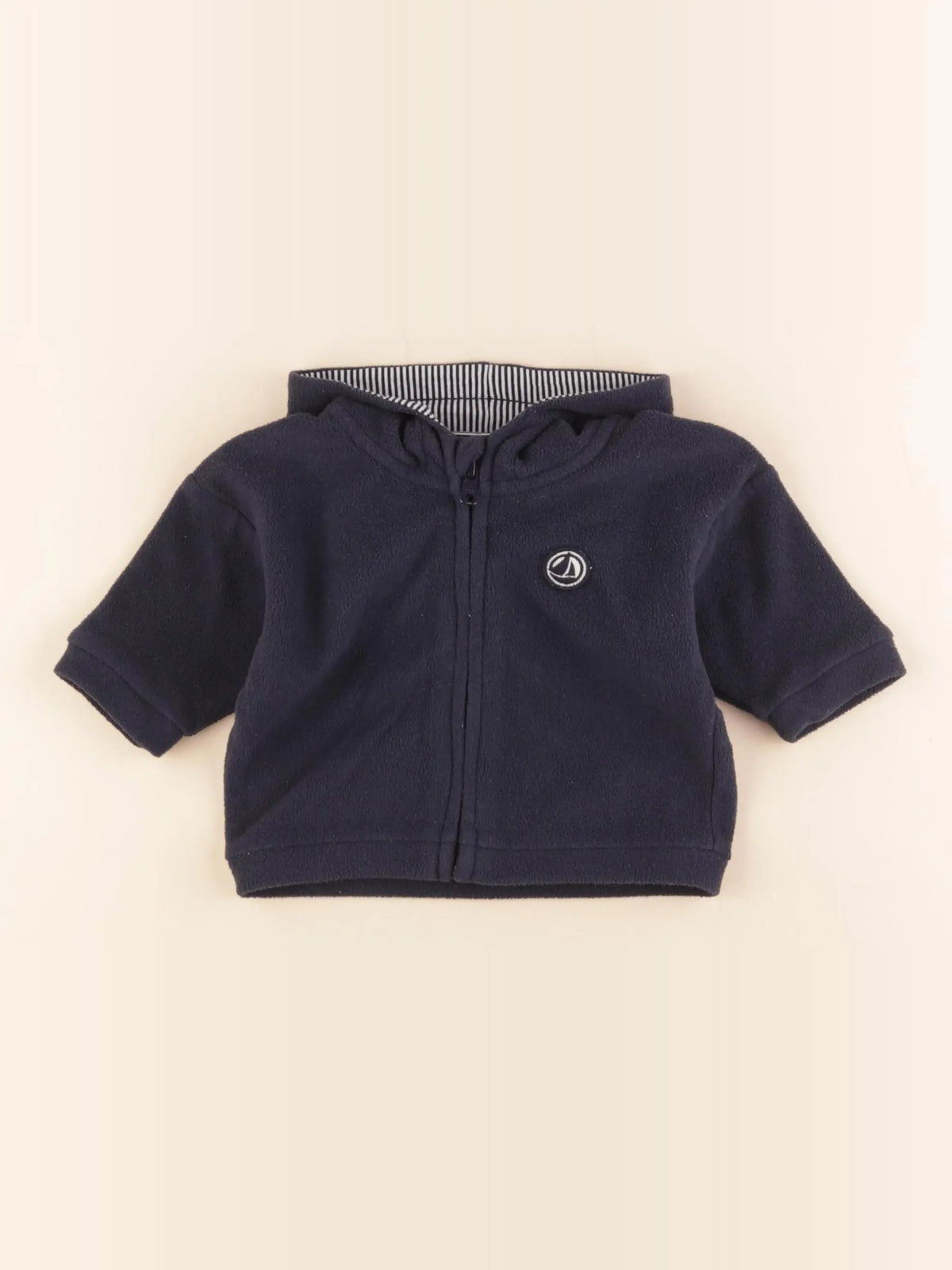 Petit Bateau - polaire bleu - 3 mois