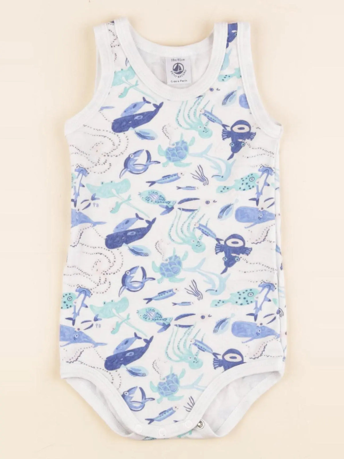 Petit Bateau - body multicolore - 18 mois
