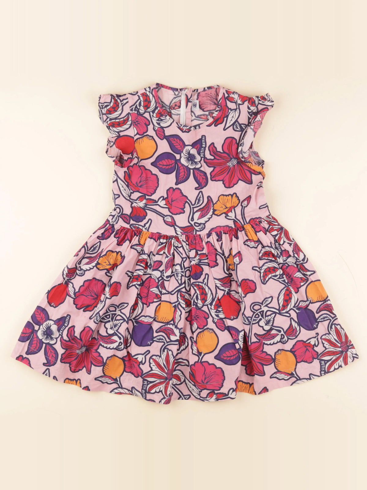 Petit Bateau - robe rose - 8 ans