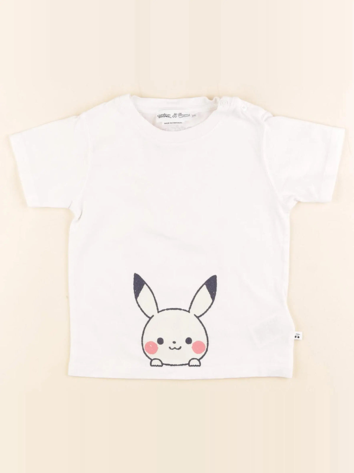 Bonpoint - tee-shirt imprimé au dos blanc - 2 ans