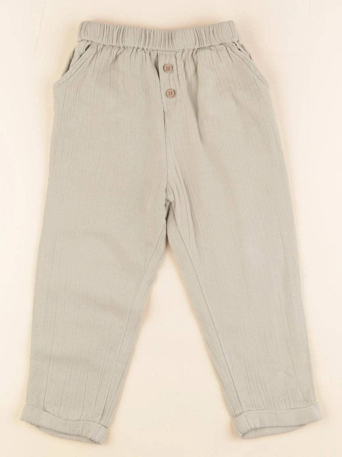 Vertbaudet - pantalon vert - 3 ans