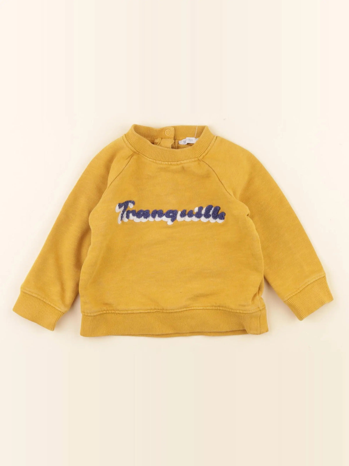 Boutchou - sweat jaune - 12 mois