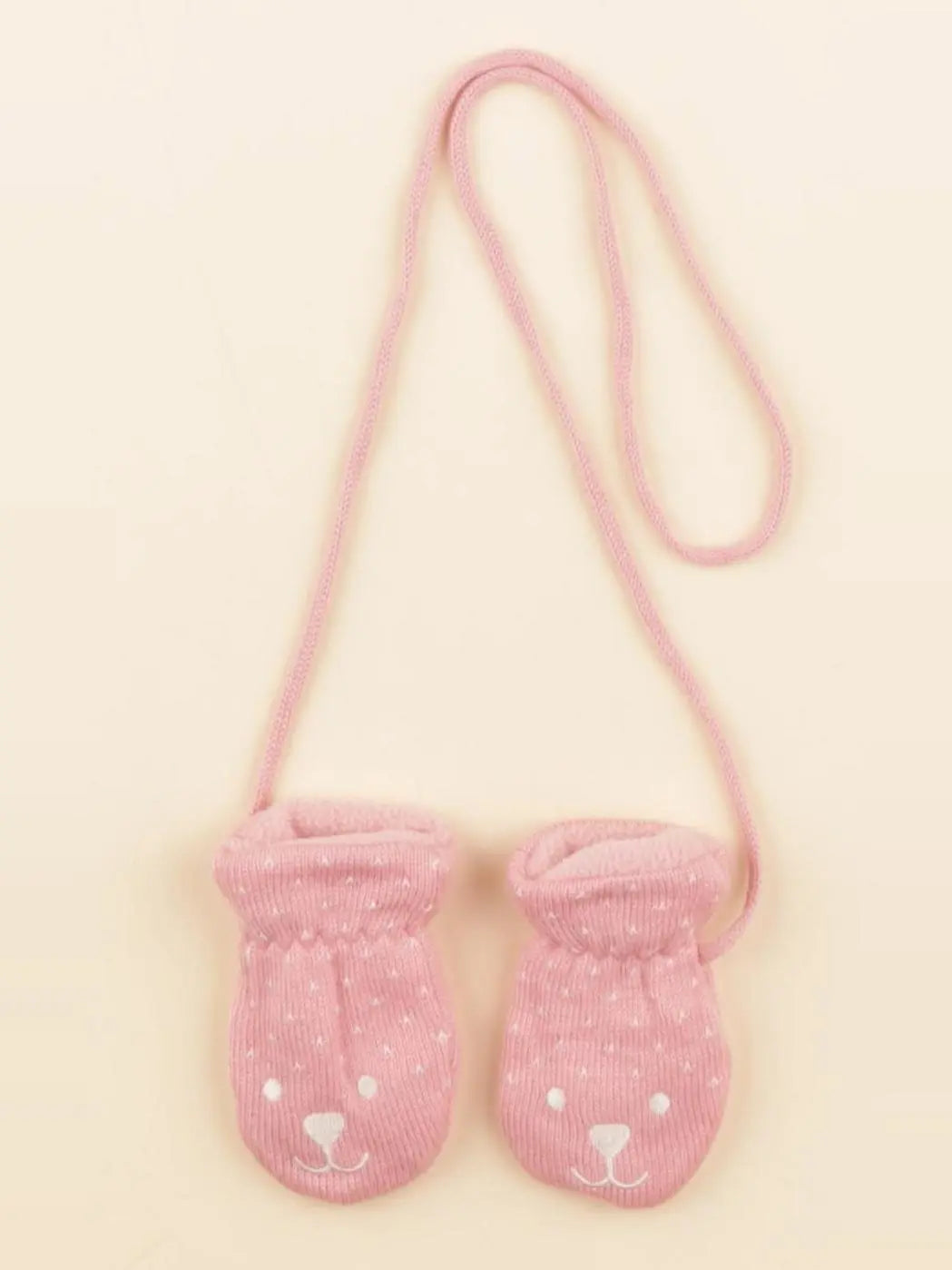 Petit Bateau - moufles rose - 1/3 mois