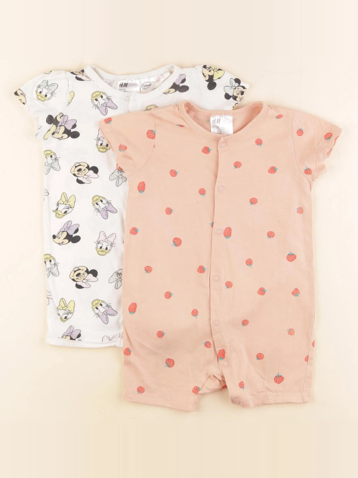 H&M - lot de 2 pyjamas coton multicolore - 12/18 mois