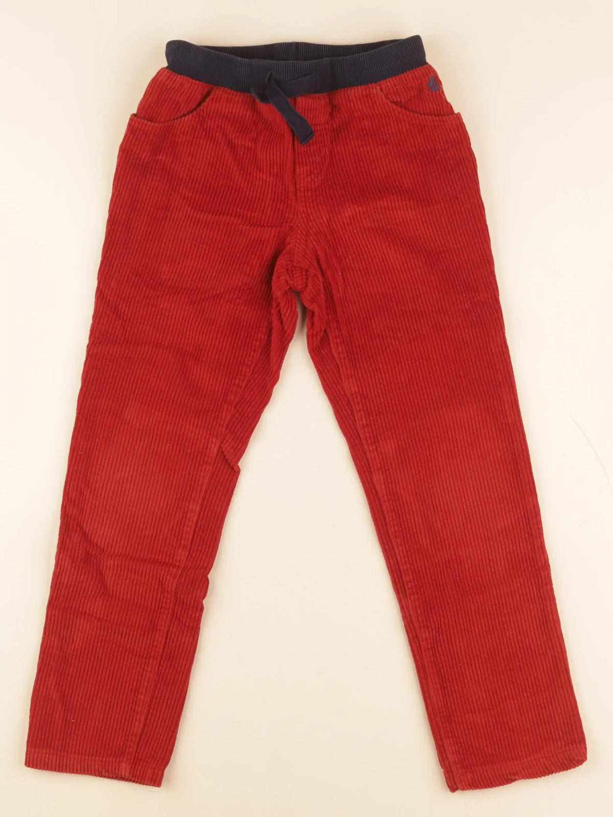 Petit Bateau - pantalon rouge - 8 ans