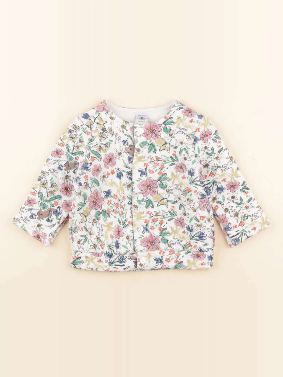 Petit Bateau - veste multicolore - 18 mois