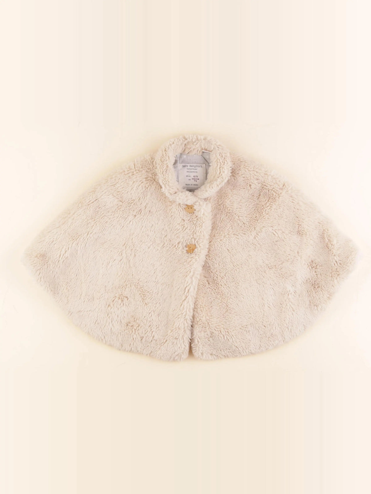 Zara - cape marron - 6/9 mois