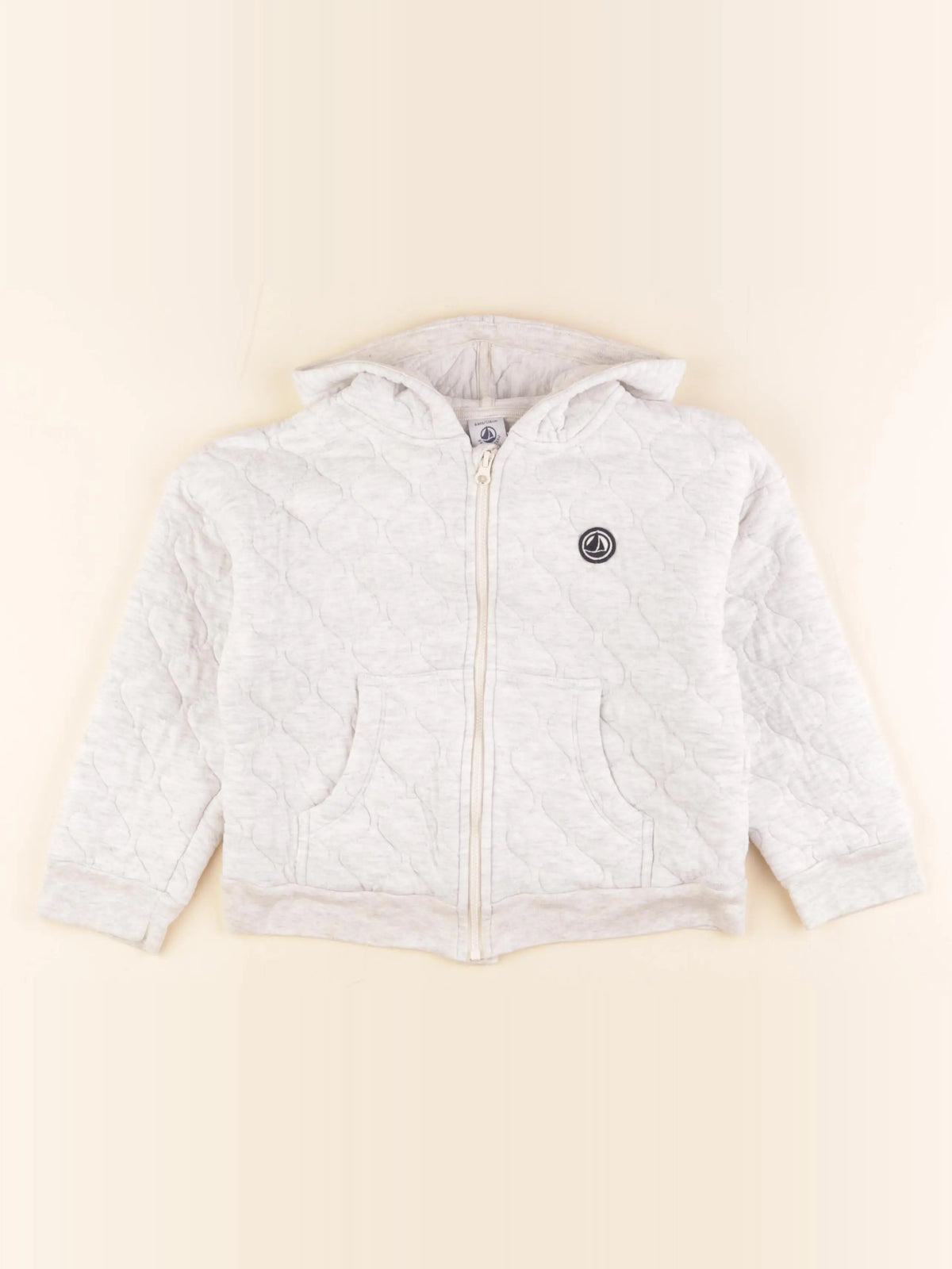 Petit Bateau - sweat gris - 6 ans