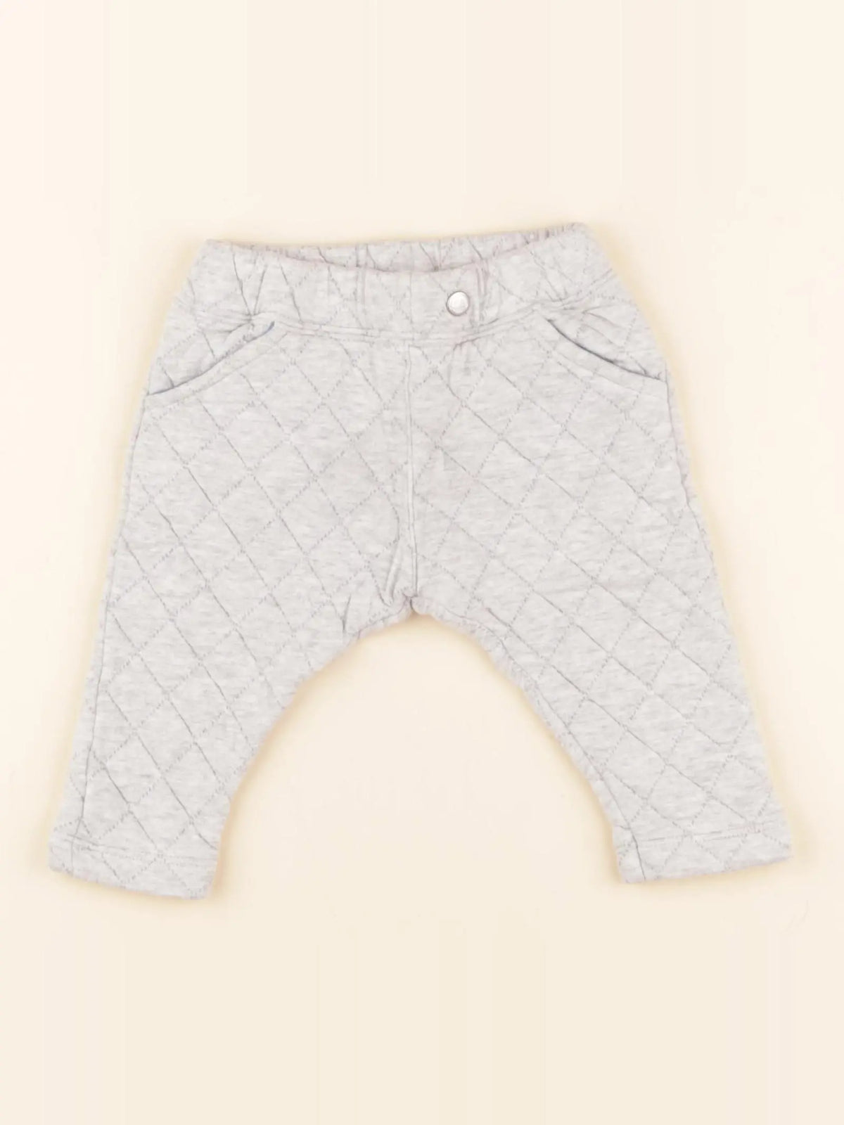 Petit Bateau - pantalon gris - 6 mois