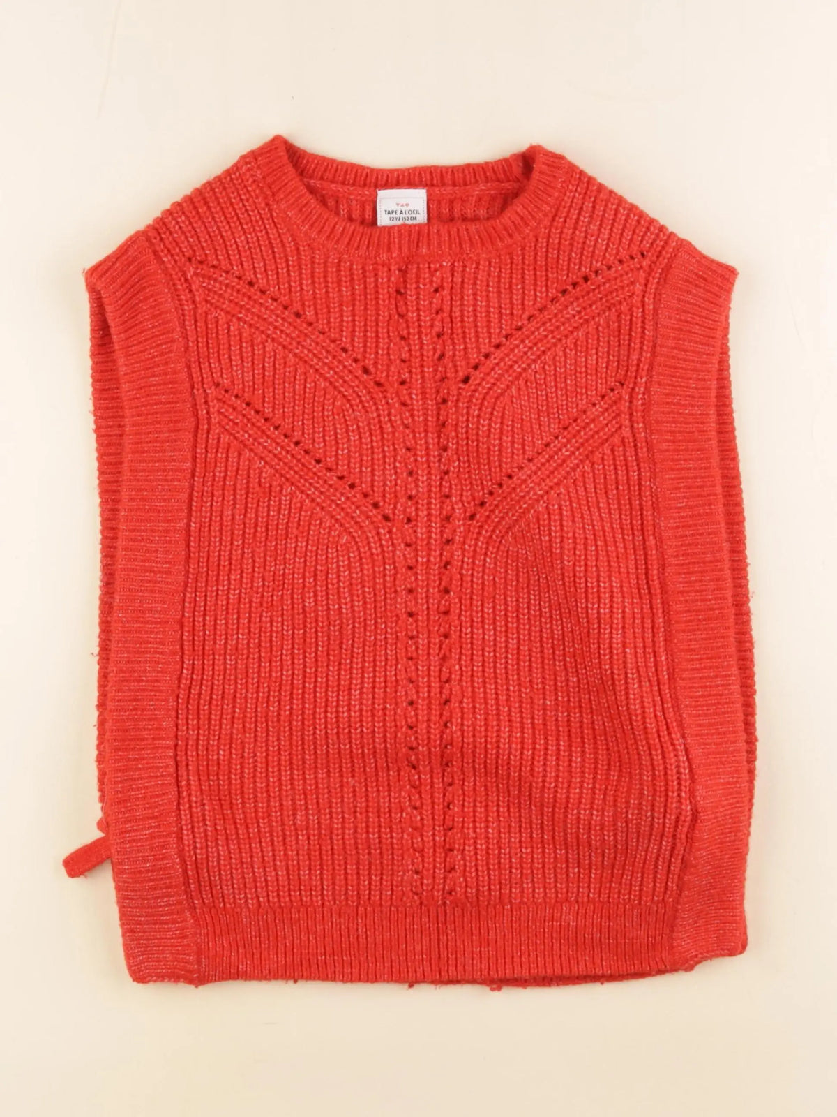 Tape à l'oeil - pull rouge - 12 ans
