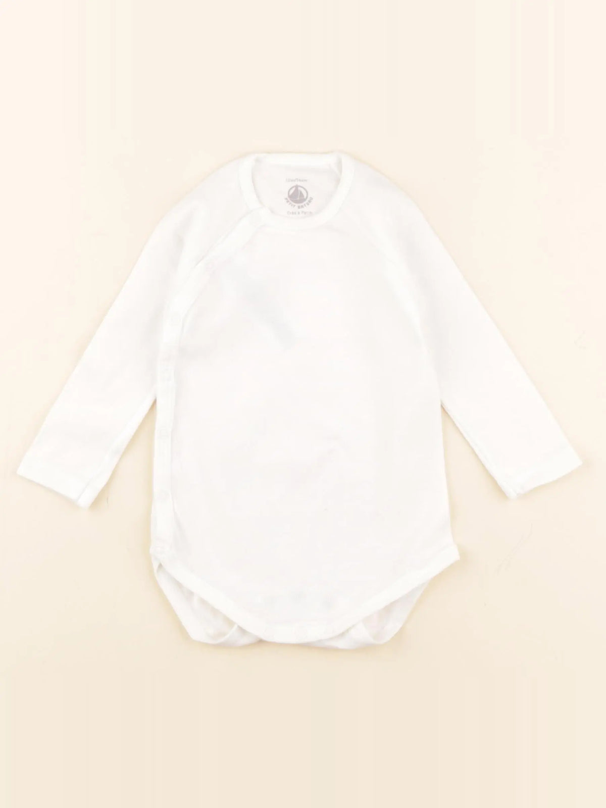 Petit Bateau - body blanc - 12 mois