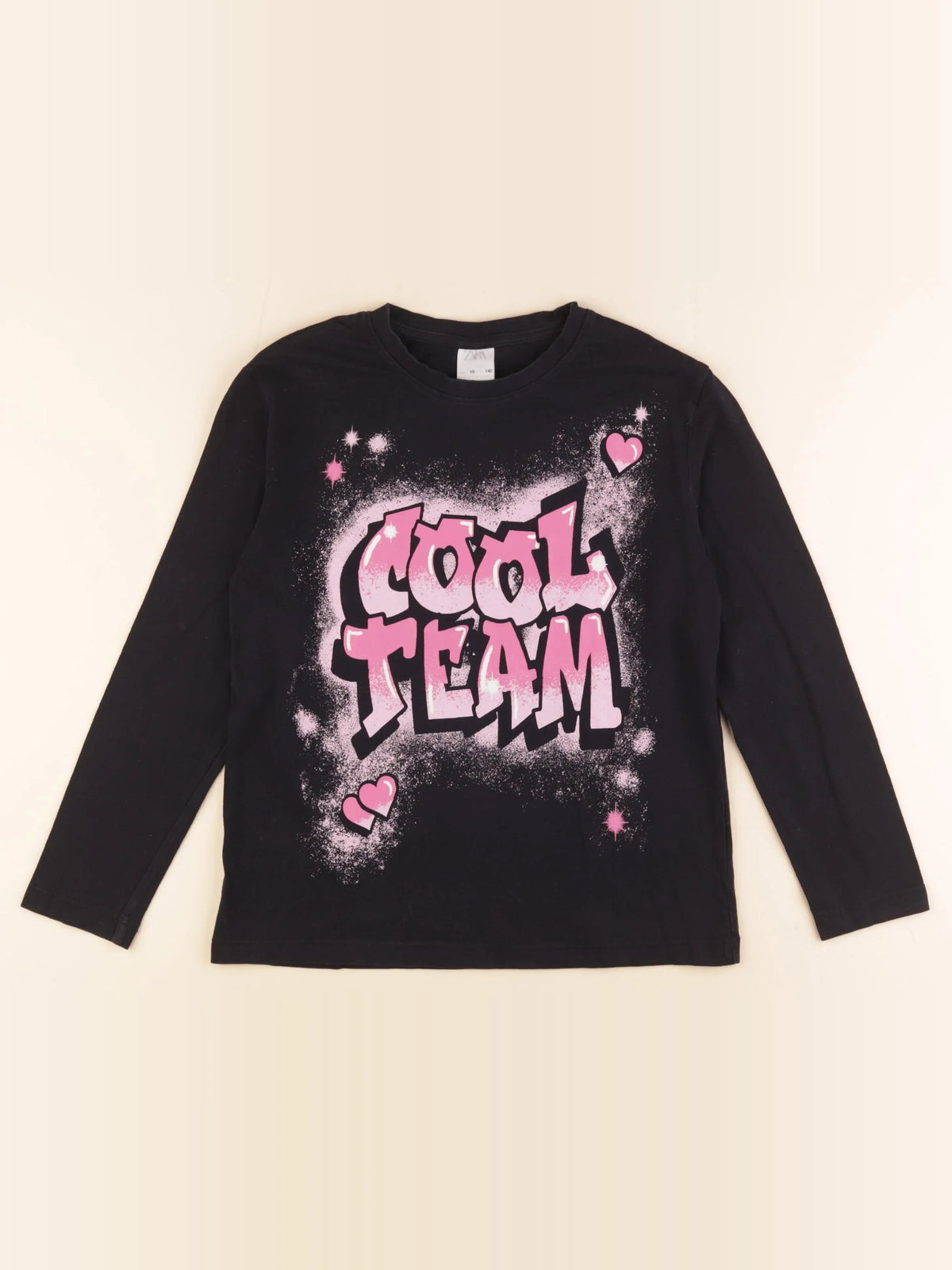 Zara - tee-shirt noir - 10 ans