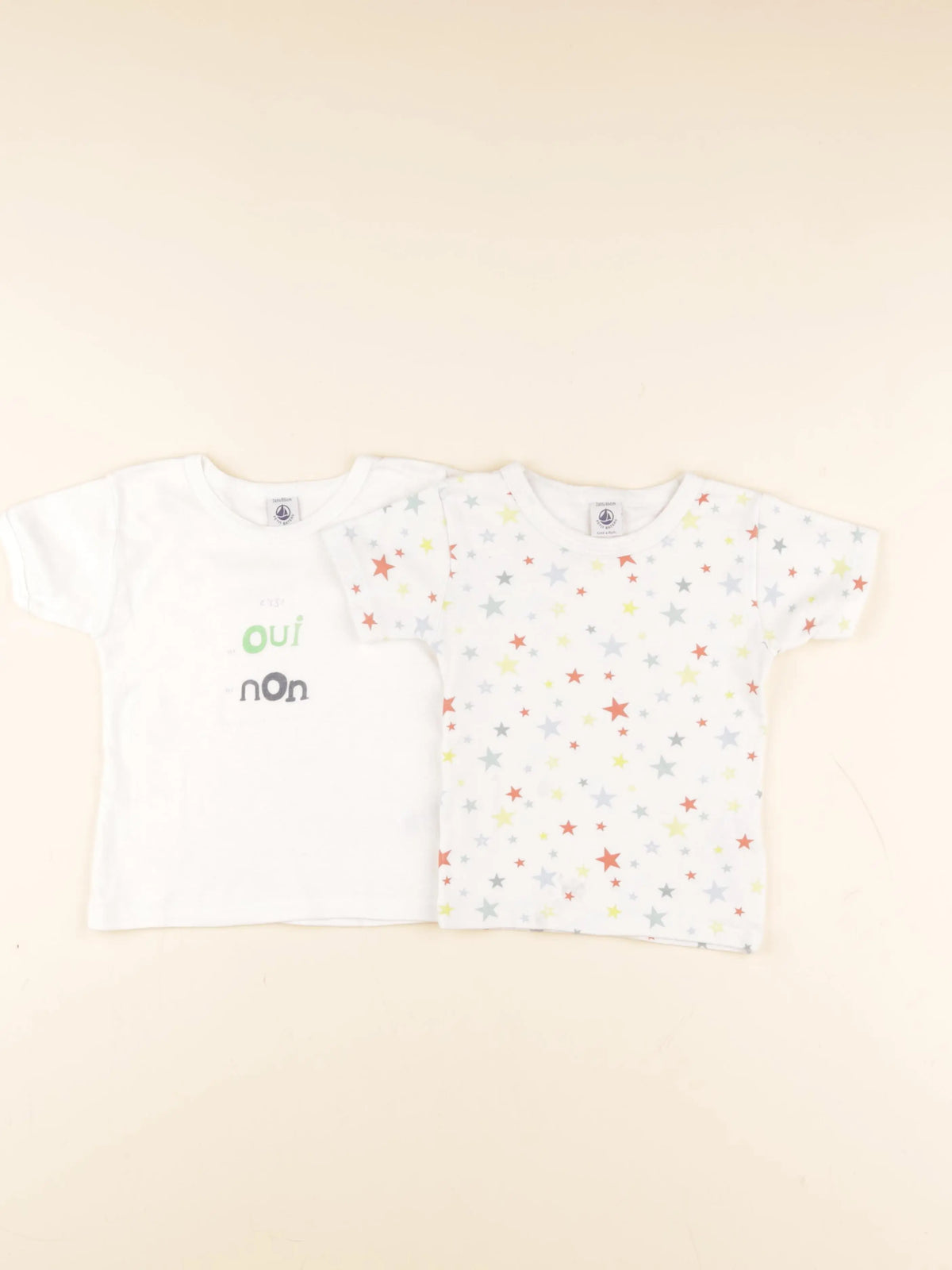 Petit Bateau - lot de 2 maillots de corps blanc - 2 ans