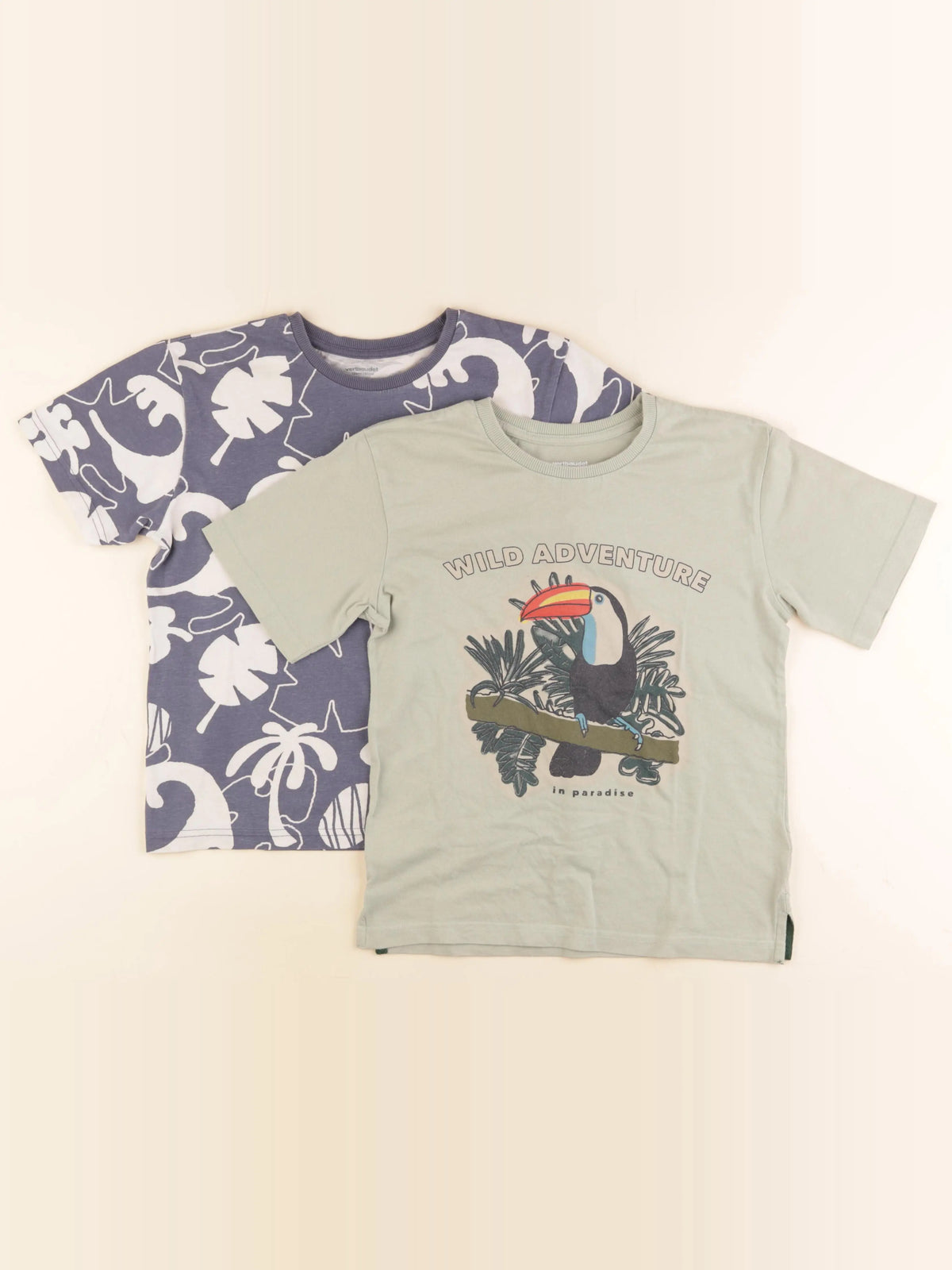 Vertbaudet - lot de 2 tee-shirts multicolore - 10 ans