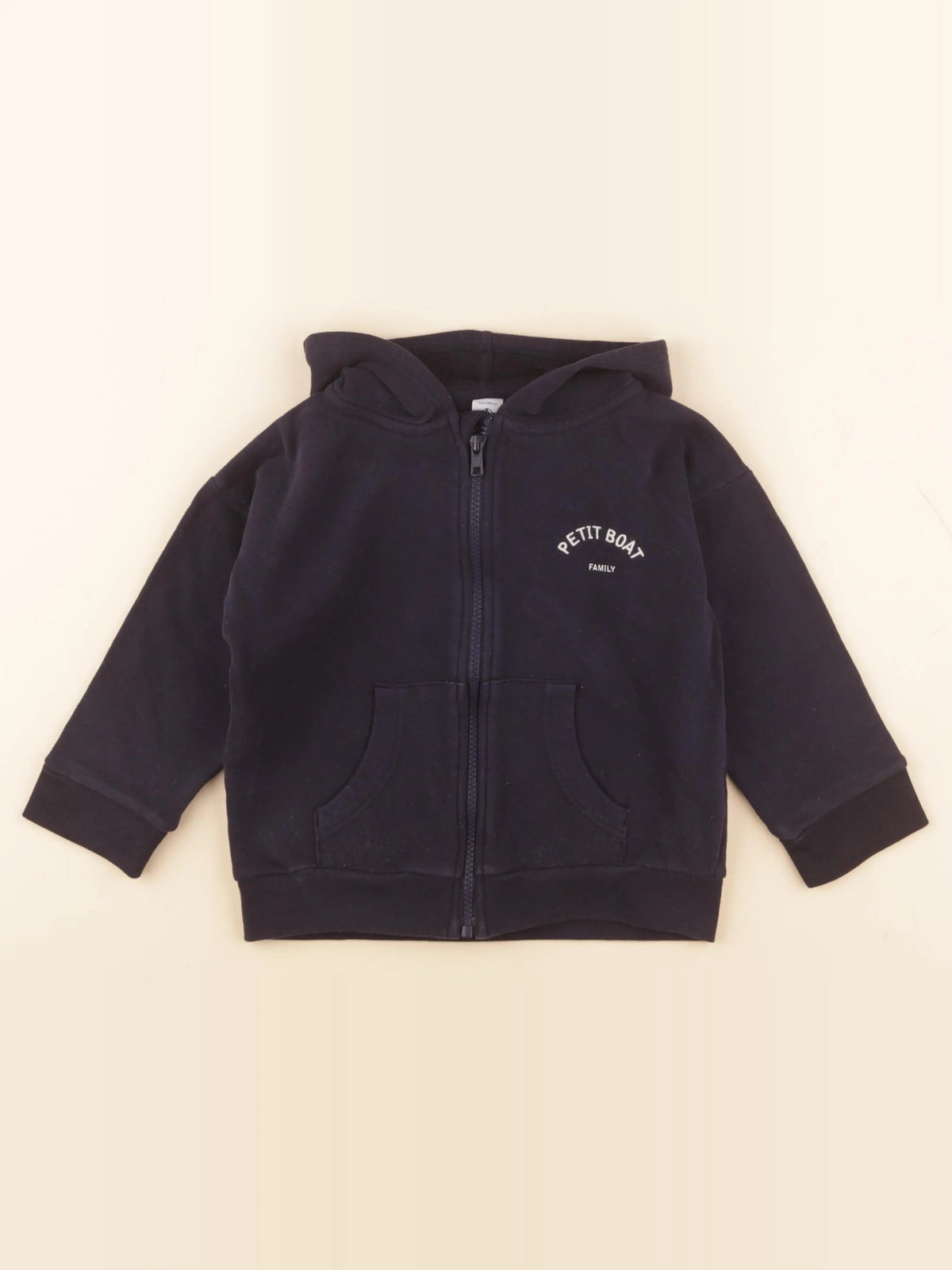 Petit Bateau - sweat bleu - 4 ans