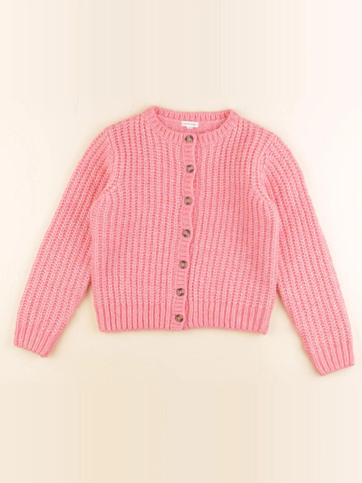 Vertbaudet - gilet rose - 10 ans
