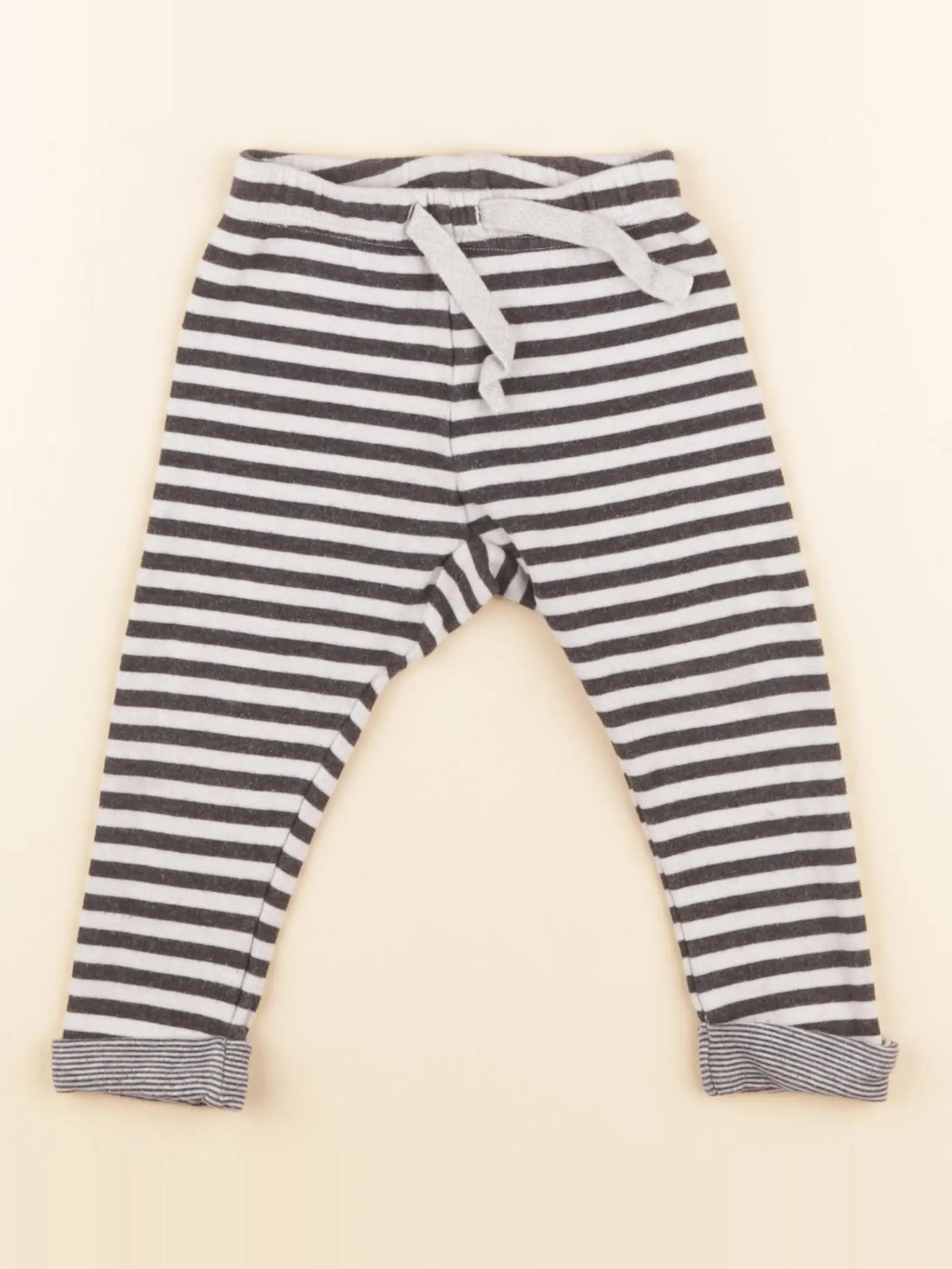 Petit Bateau - legging noir, gris - 18 mois