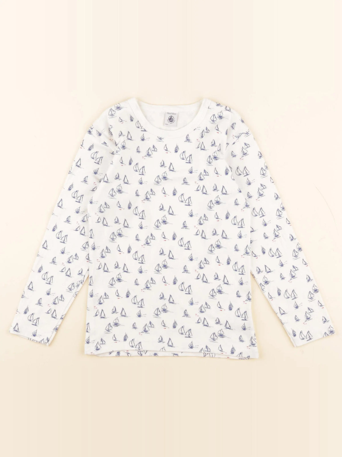 Petit Bateau - maillot de corps bleu - 10 ans