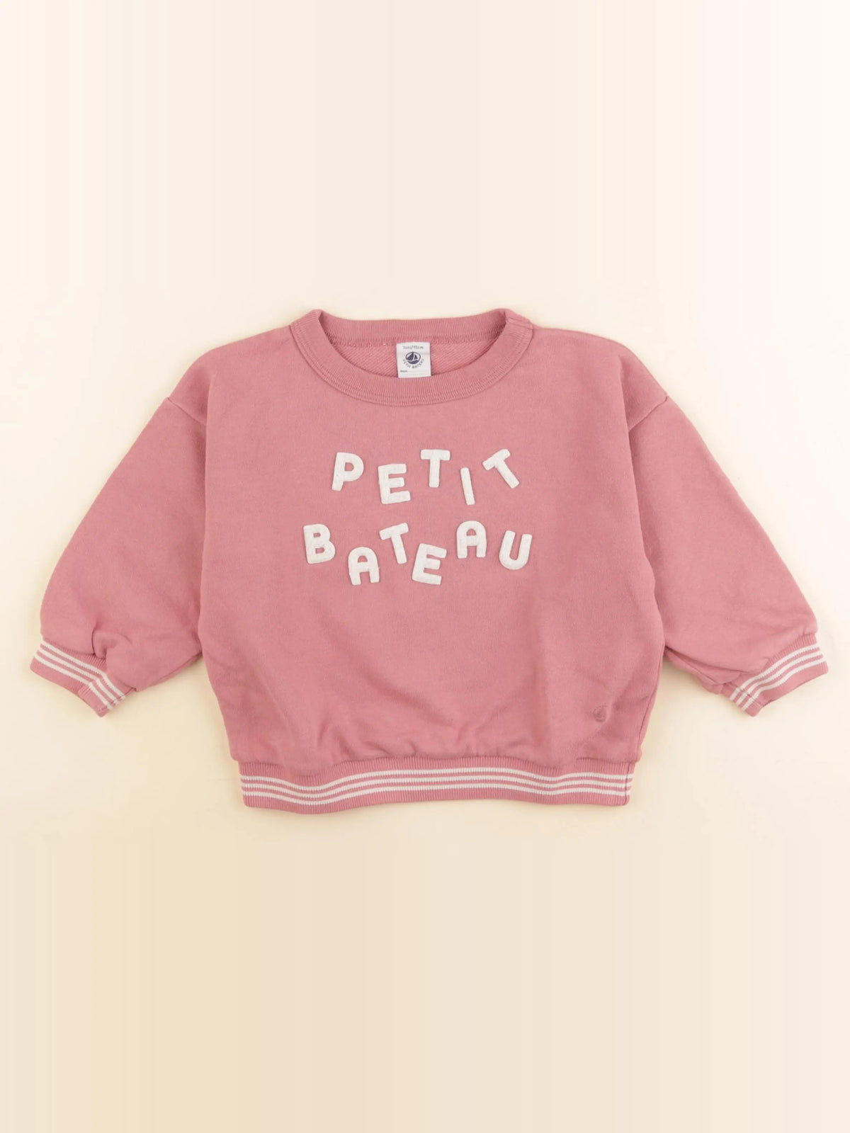 Petit Bateau - sweat rose - 3 ans