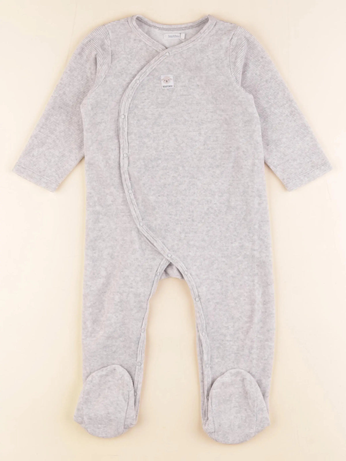 Boutchou - pyjama velours gris - 18 mois