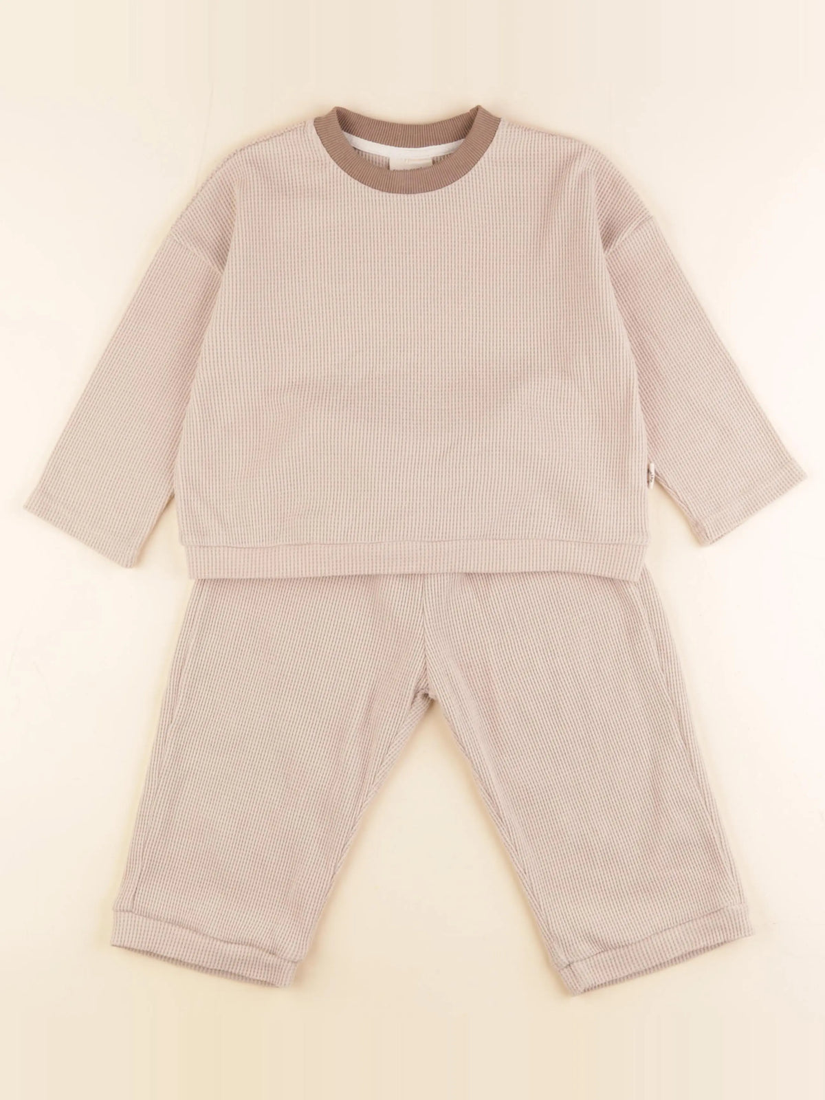 Gamin gamine - ensemble marron - 2 ans