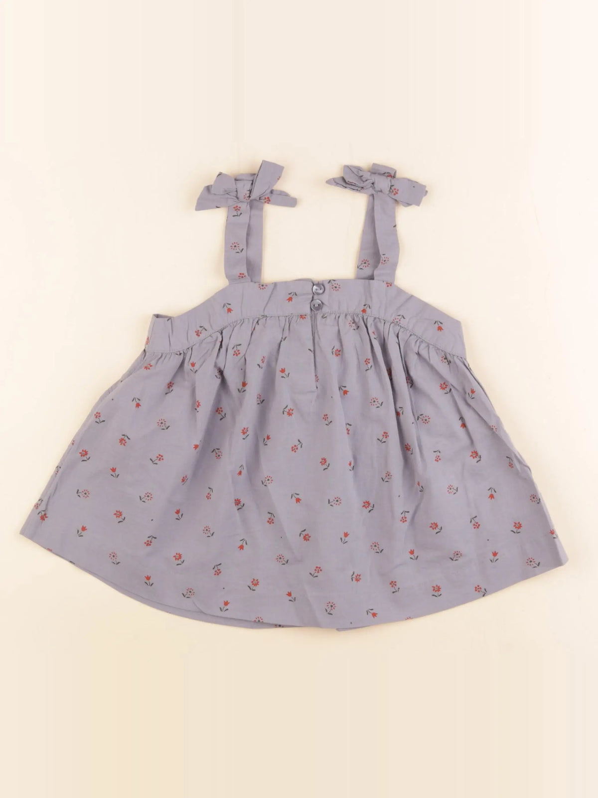 Vertbaudet - blouse bleu, rouge - 5 ans