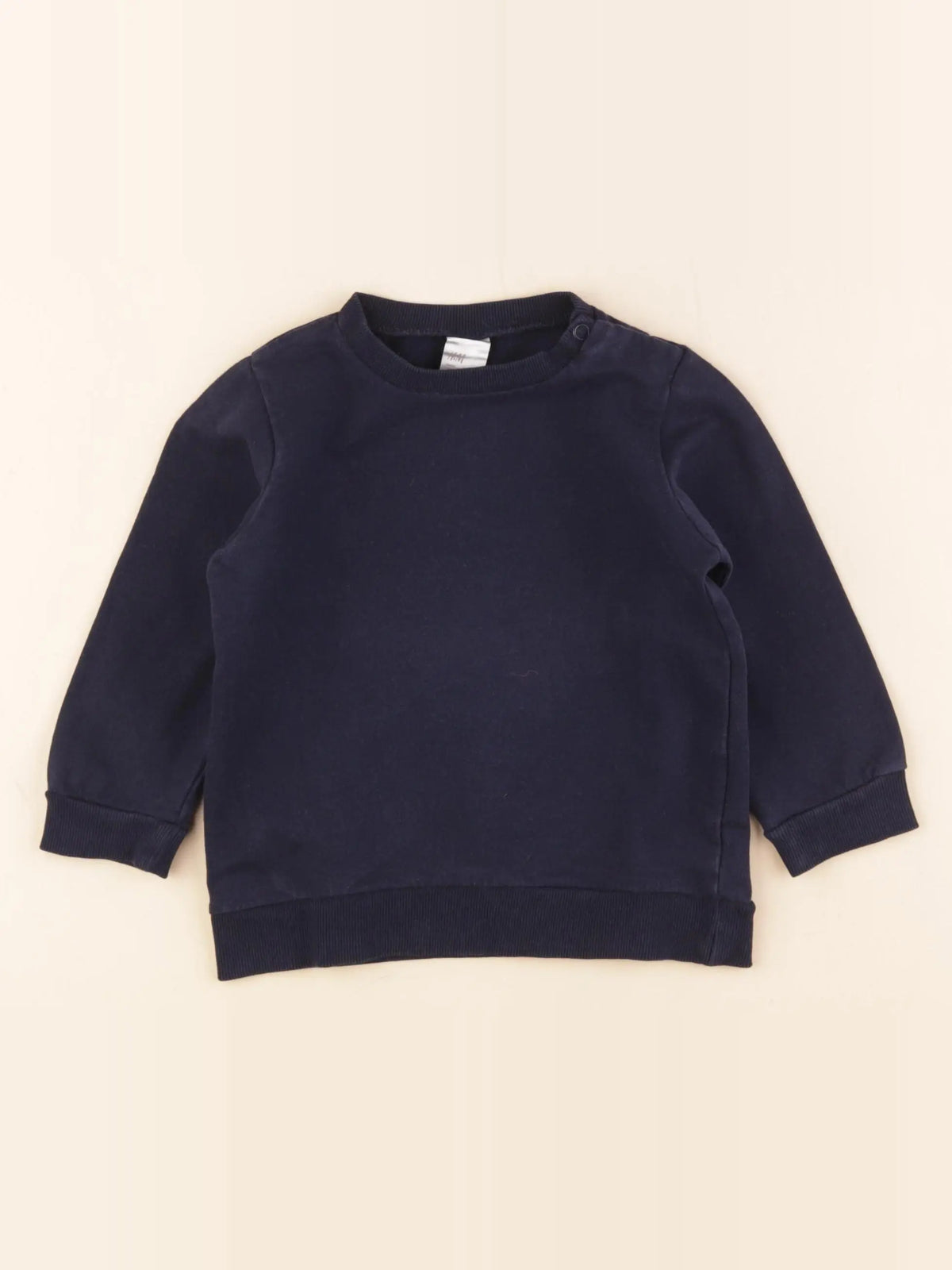 H&M - sweat bleu - 18 mois