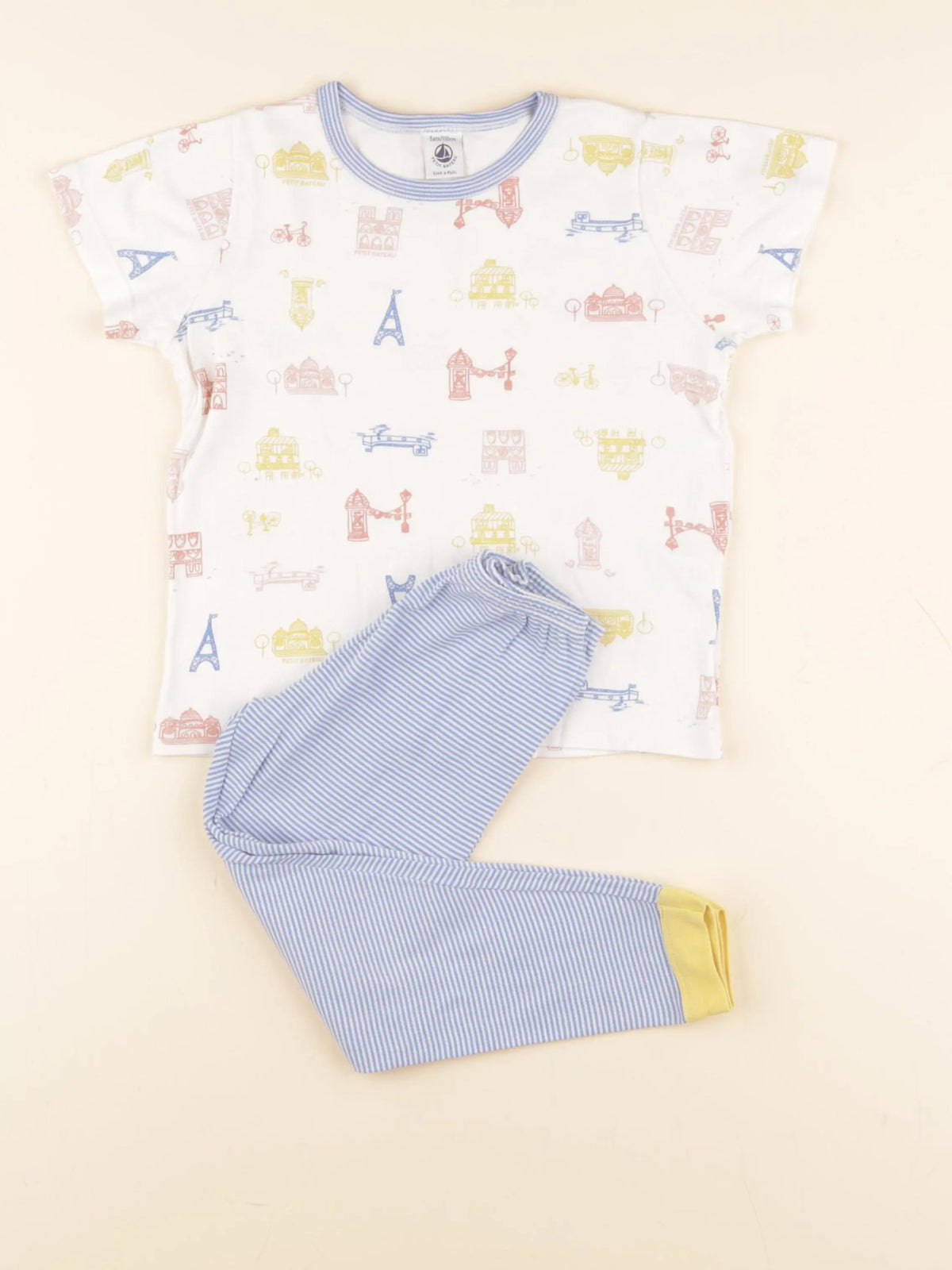 Petit Bateau - pyjama coton multicolore - 5 ans