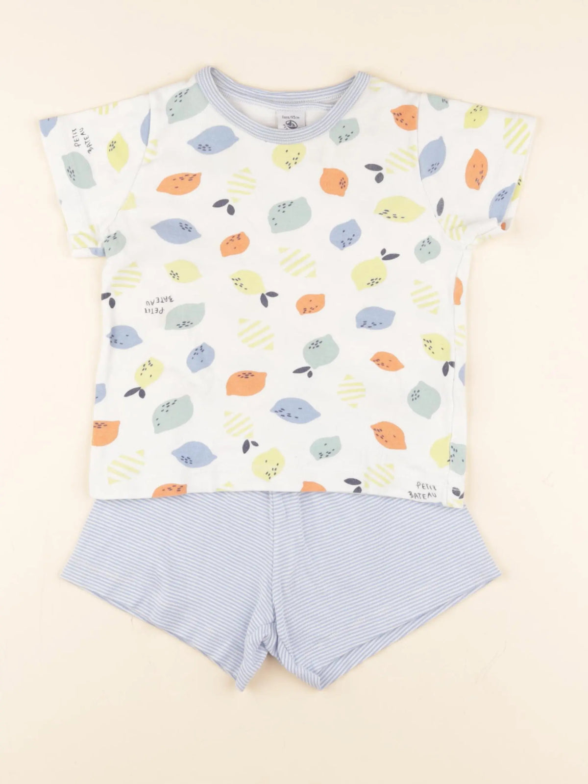Petit Bateau - pyjama coton multicolore - 3 ans