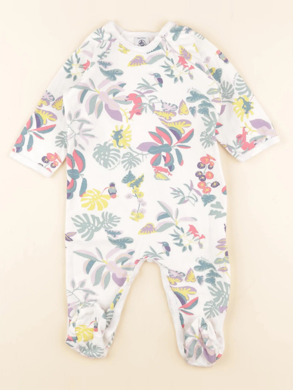 Petit Bateau - pyjama coton multicolore - 12 mois