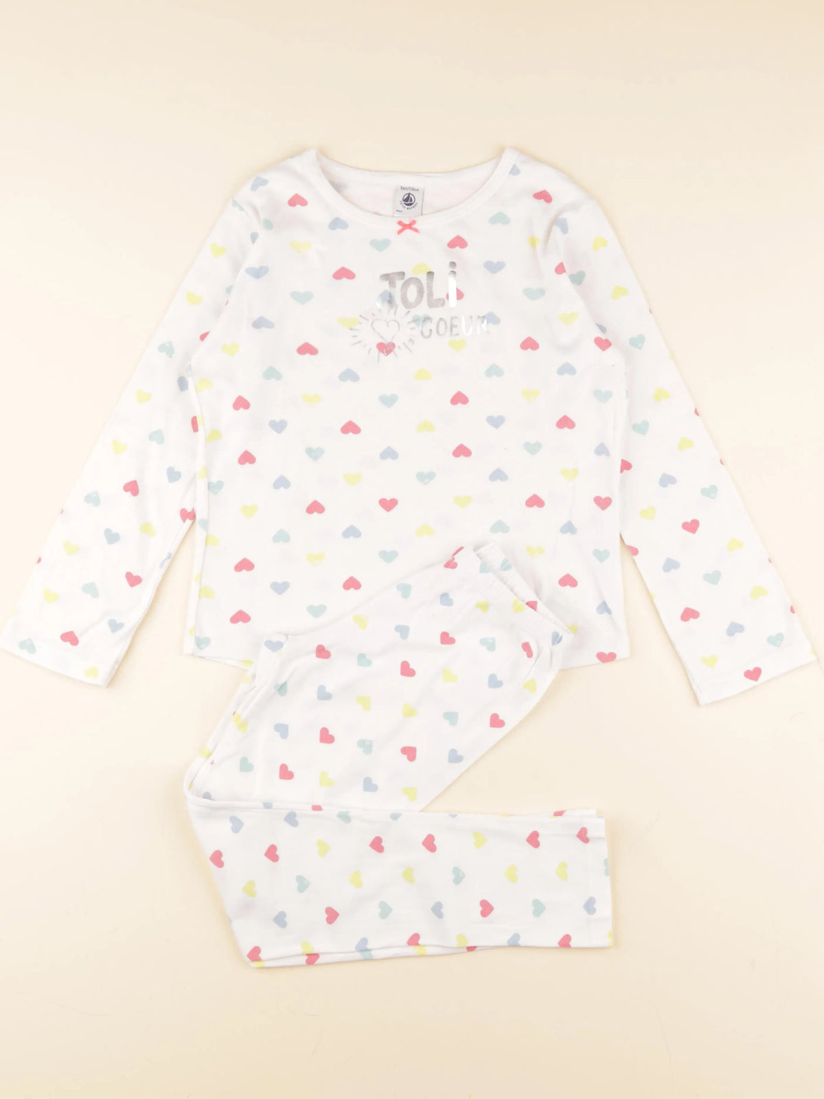 Petit Bateau - pyjama coton multicolore - 8 ans