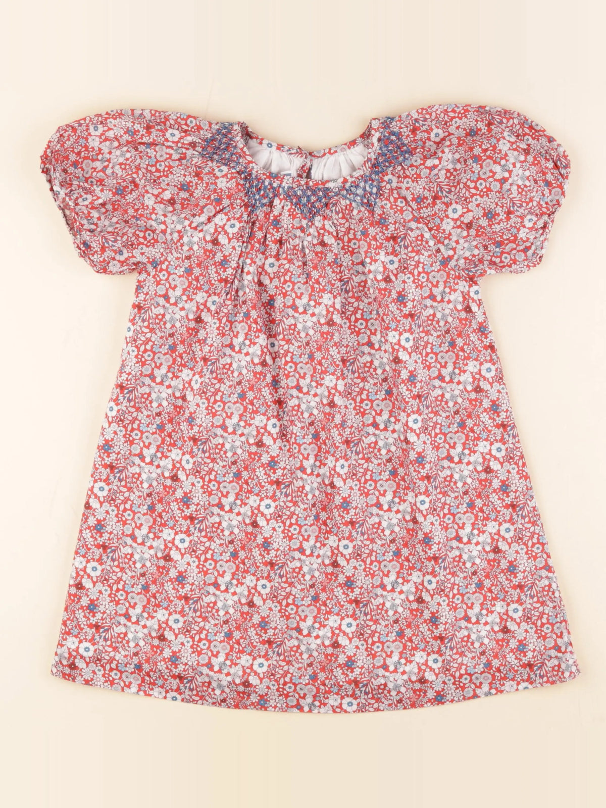 Jacadi - robe liberty rouge - 5 ans