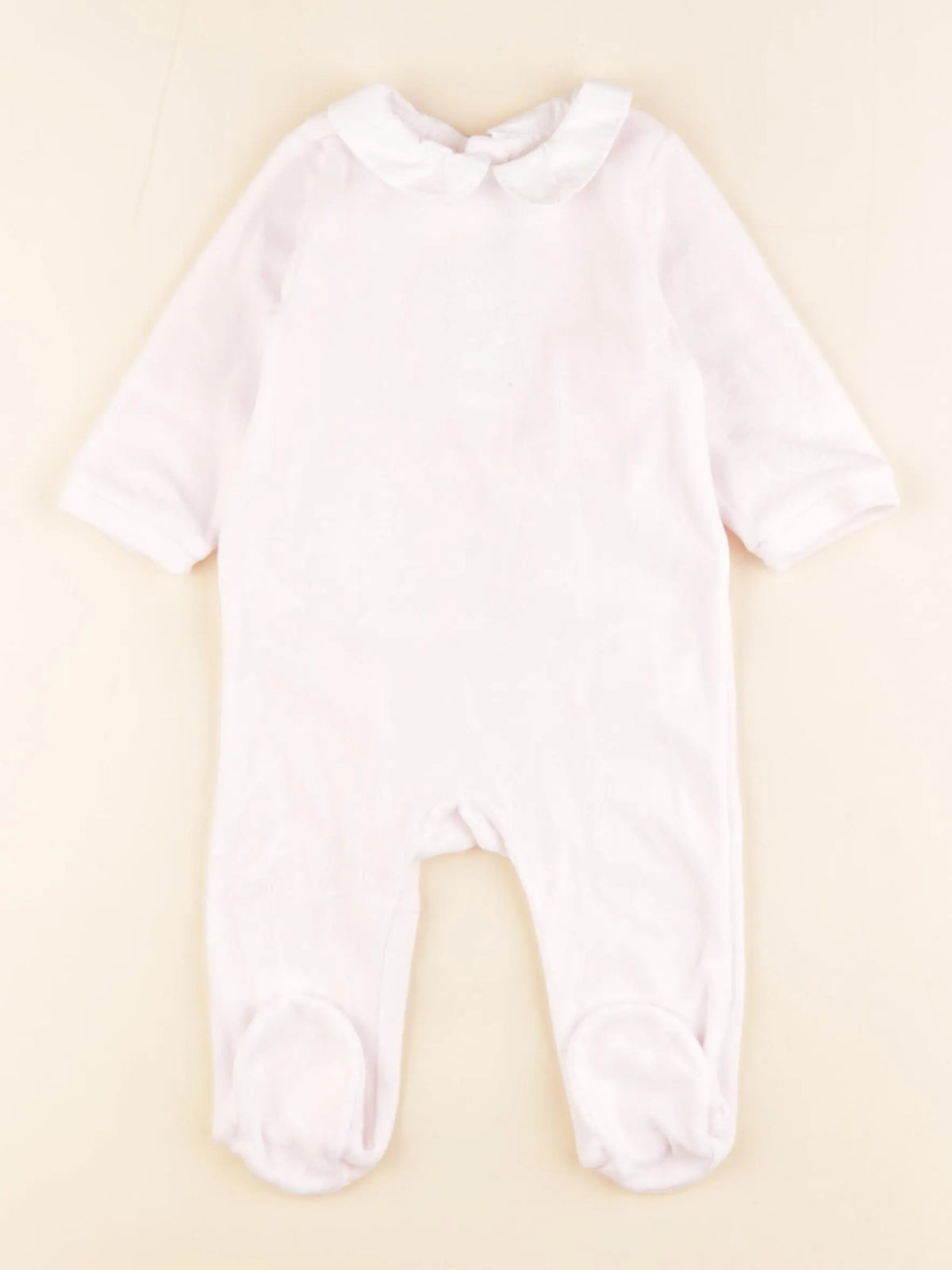 Jacadi - pyjama velours rose - 6 mois