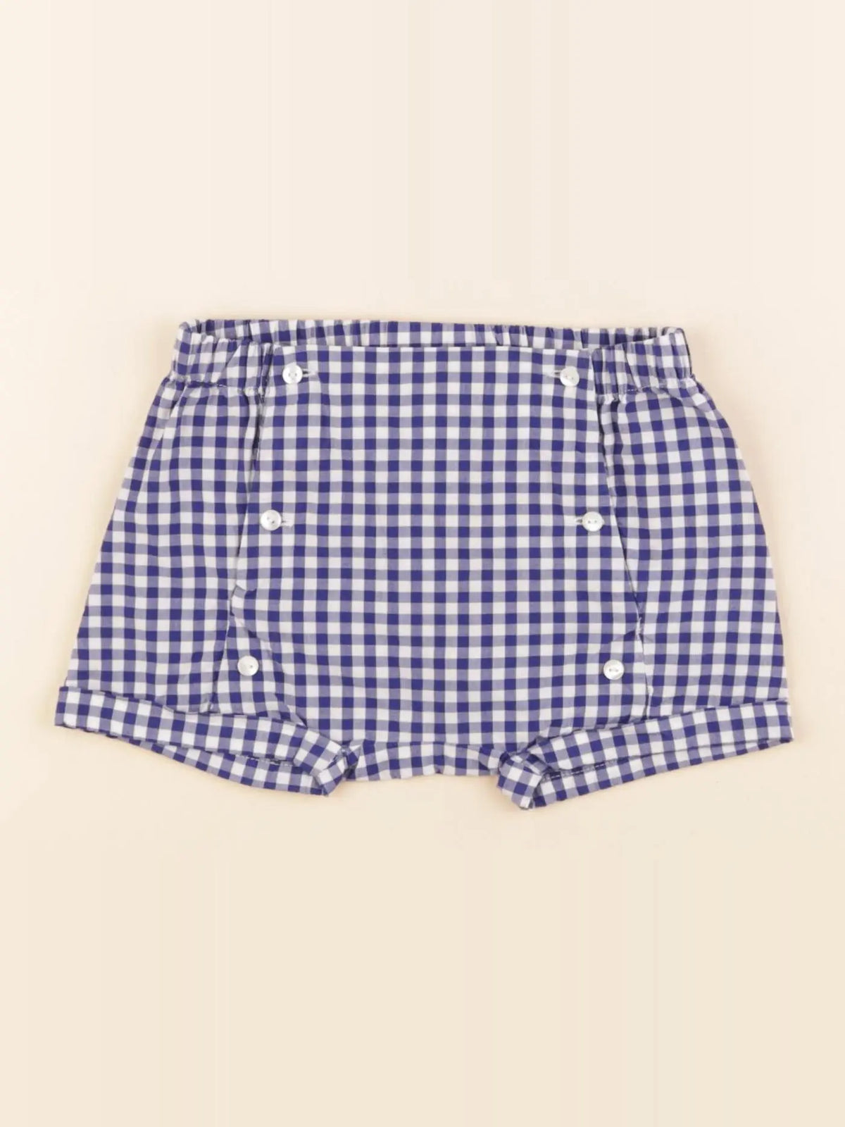 Jacadi - short bleu, blanc - 12 mois