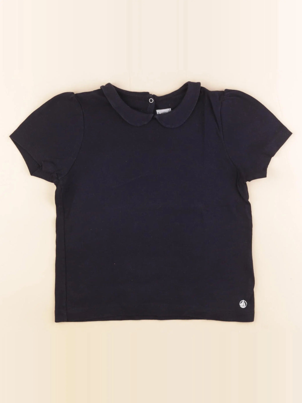 Petit Bateau - tee-shirt bleu - 8 ans