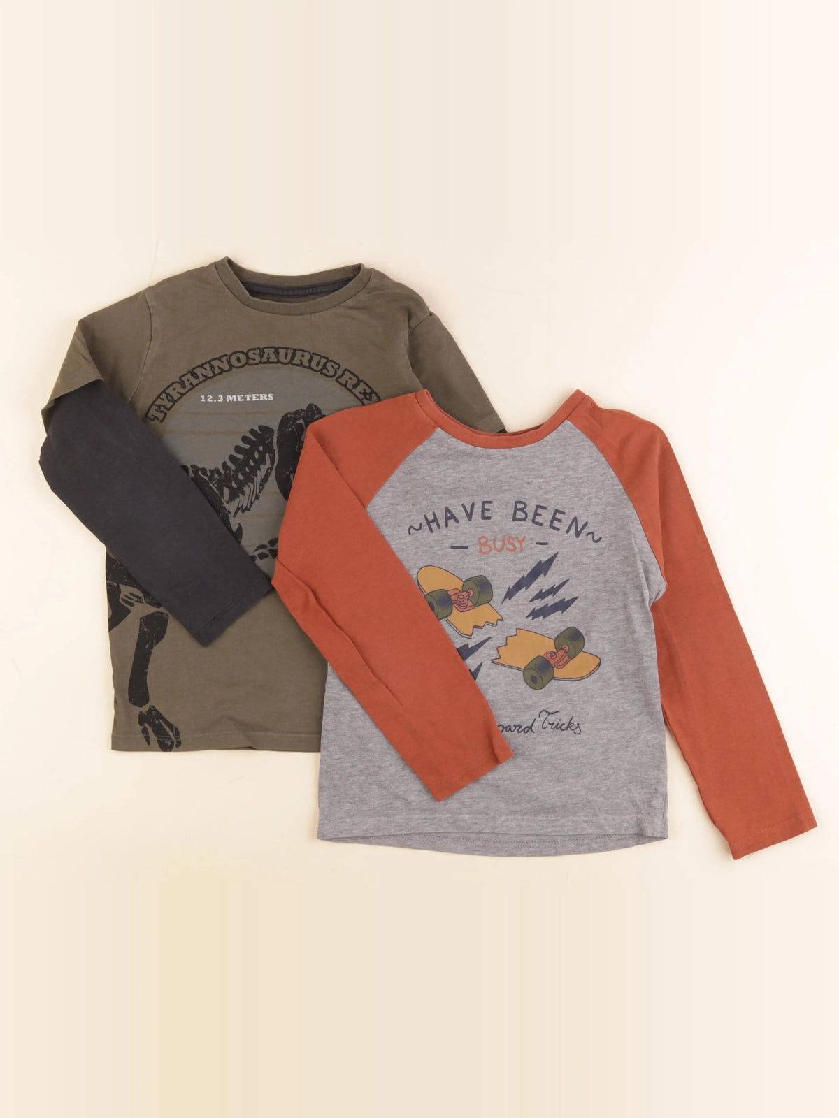 Vertbaudet - lot de 2 tee-shirts multicolore - 5 ans