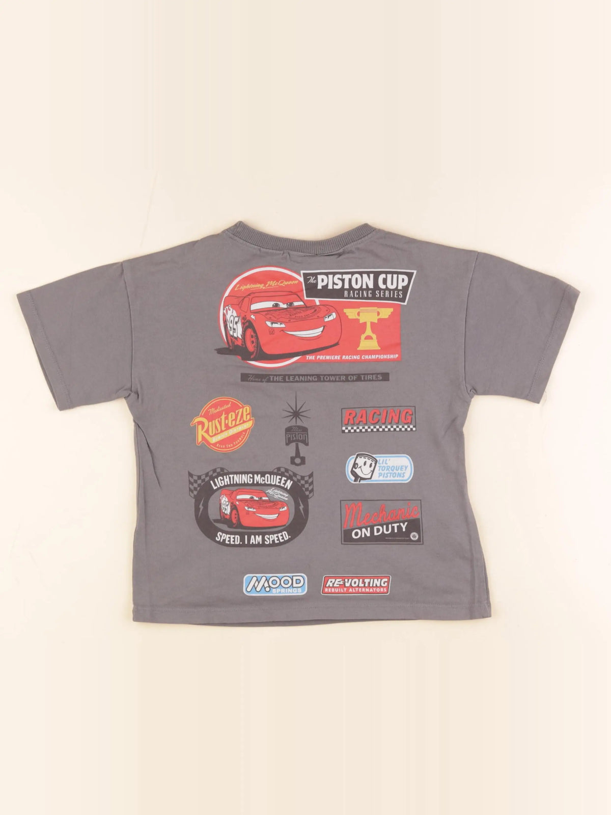 Zara - tee-shirt imprimé au dos gris - 5 ans